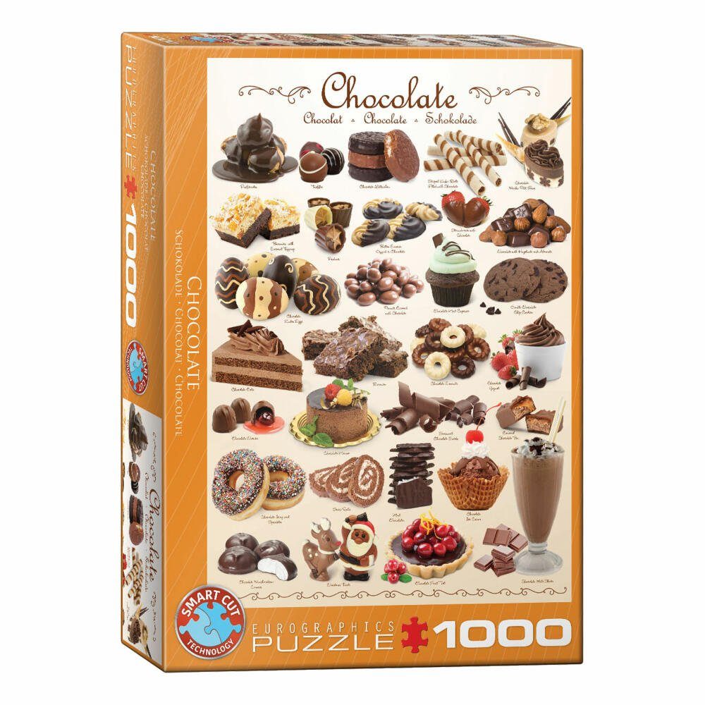 EUROGRAPHICS Puzzle Schokolade, 1000 Puzzleteile