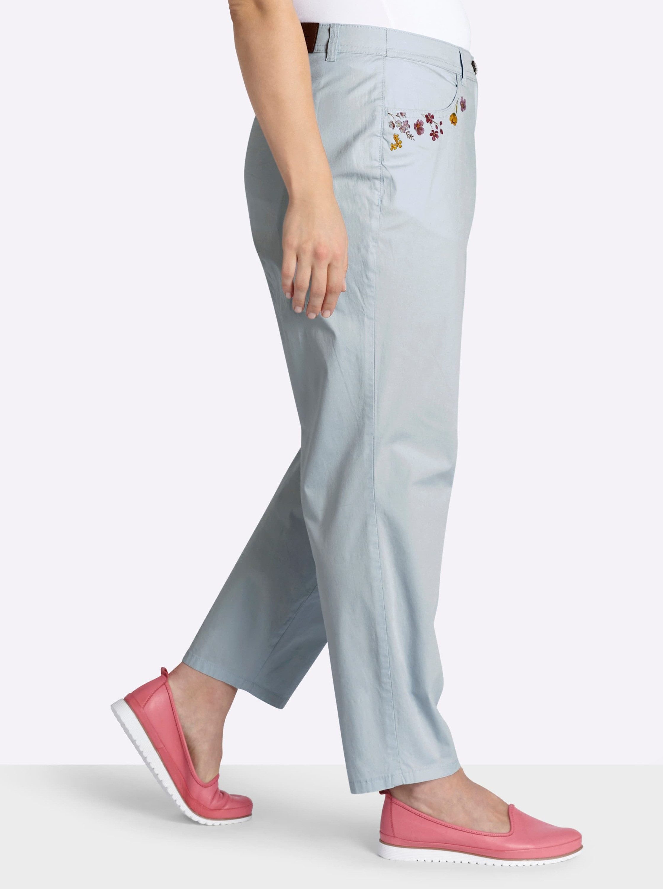 Sheego Jerseyhose Chinohose normal