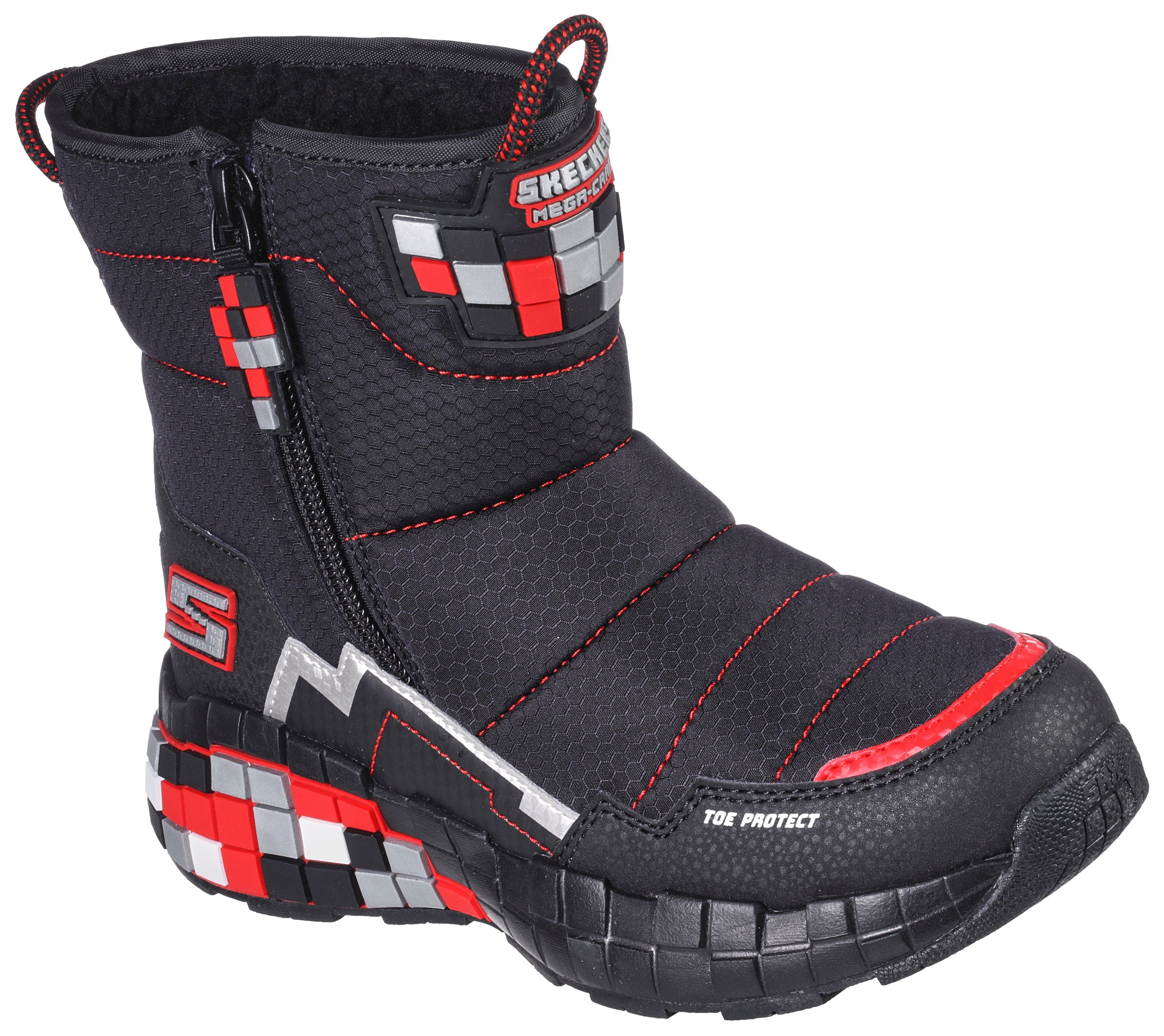 Skechers Kids MEGA-CRAFT FLASH BREEZE Winterboots mit Reißverschluss