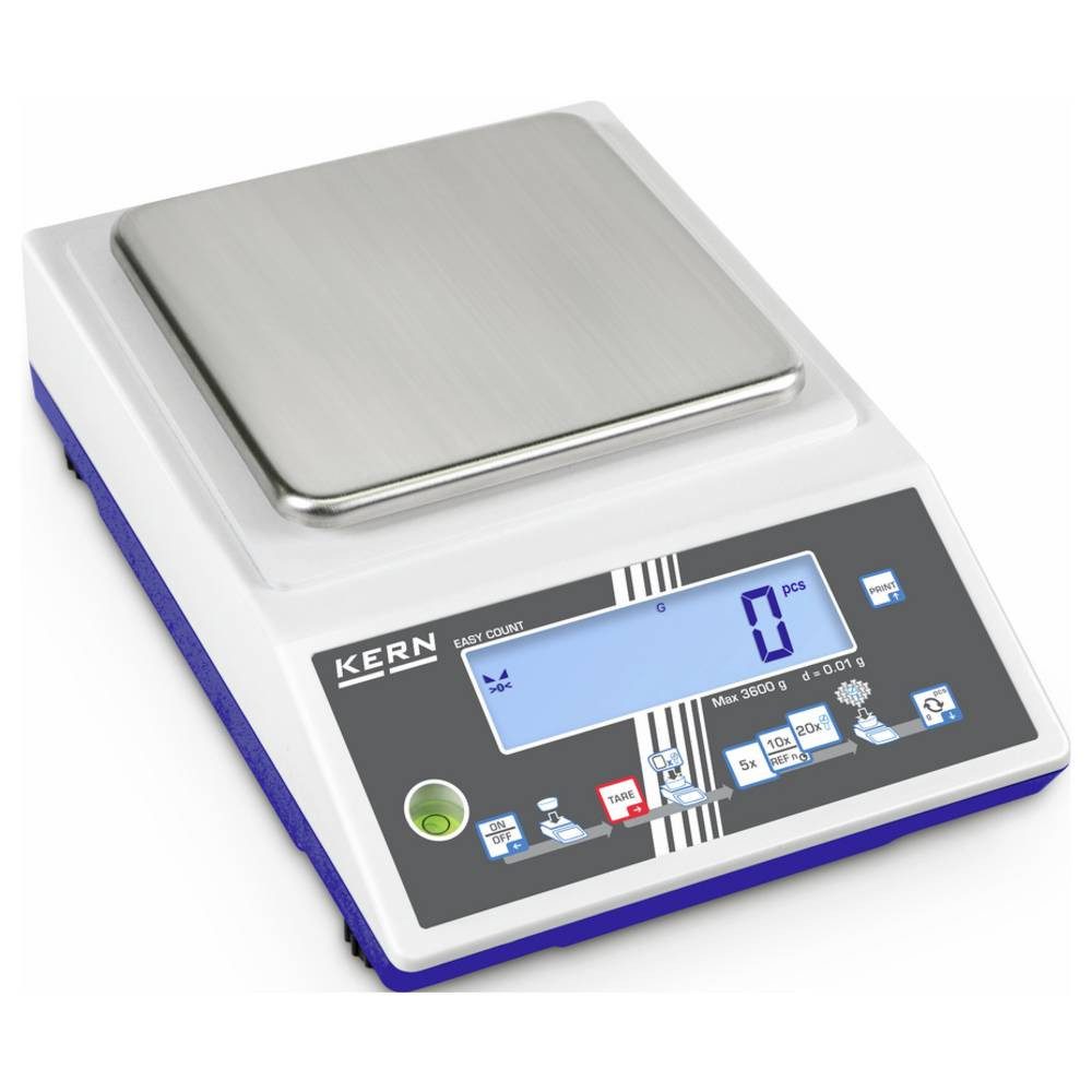 Kern Kofferwaage Zählwaage Max 3600 g d 0.01 g CKE 3600-2, Stückzählung, Kalibrierbar