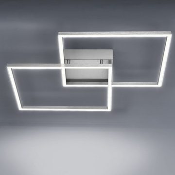 click-licht LED Deckenleuchte Q-Smart LED Deckenleuchte Q-Inigo in Silber tunable white inkl. Fernbe, keine Angabe, Leuchtmittel enthalten: Ja, fest verbaut, LED, warmweiss, Deckenlampe, Deckenbeleuchtung, Deckenlicht
