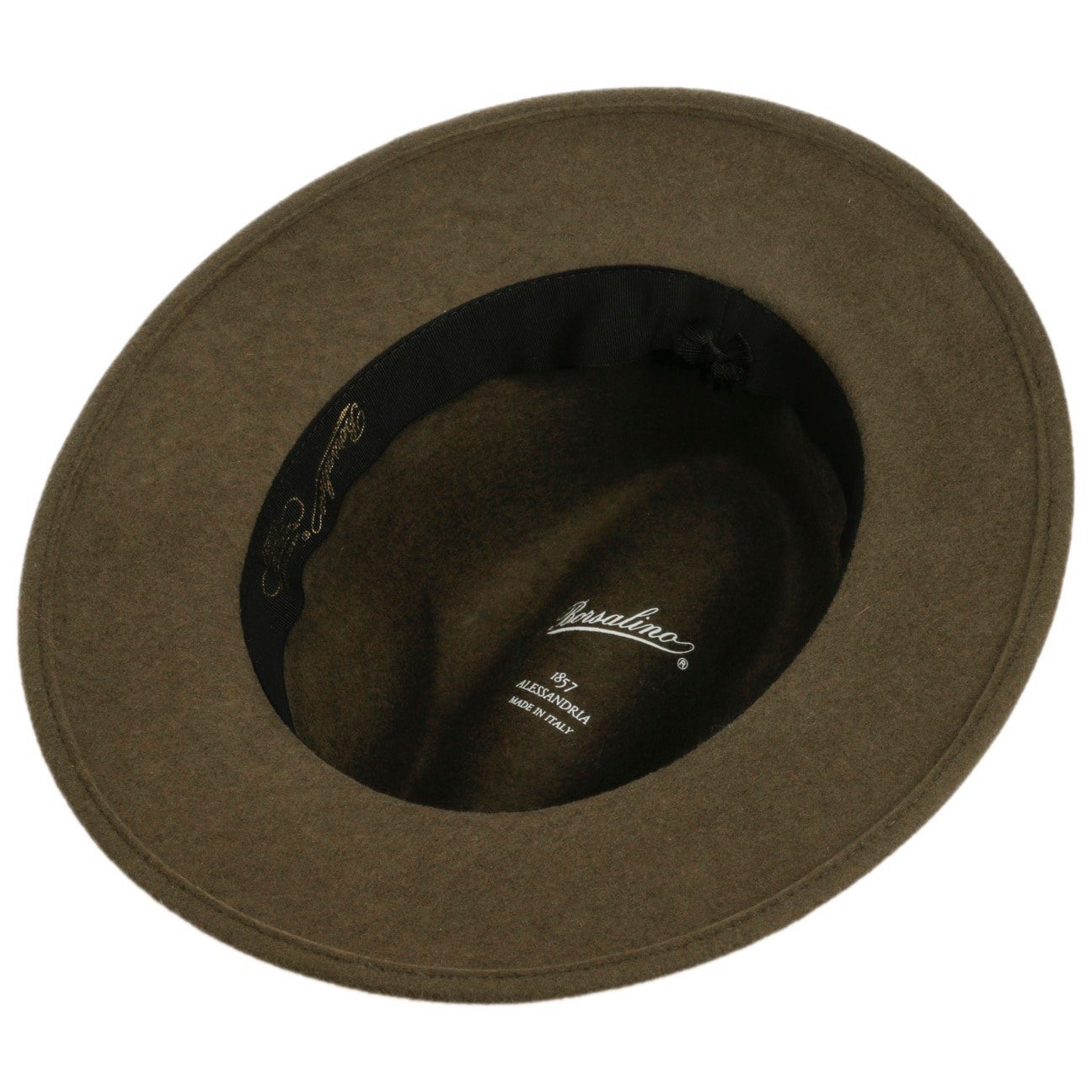 Borsalino Filzhut (1-St) Wollfilzhut mit Ripsband, Made in Italy