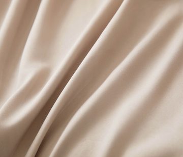 Bettwäsche Beige Bettwäsche mit Rüsche, Baumwollsatin-Bettwäsche, Sarcia.eu