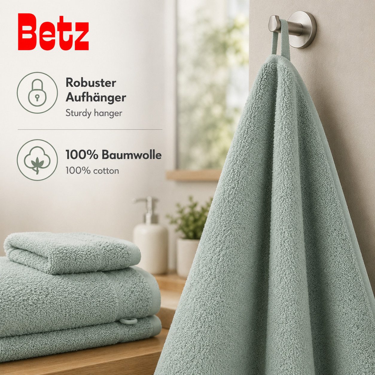 Betz Handtuch Set Betz 12 tlg. Handtuch Set Berlin, 100% Baumwolle (12 Teile, 12-St) – Bild 4 von 5