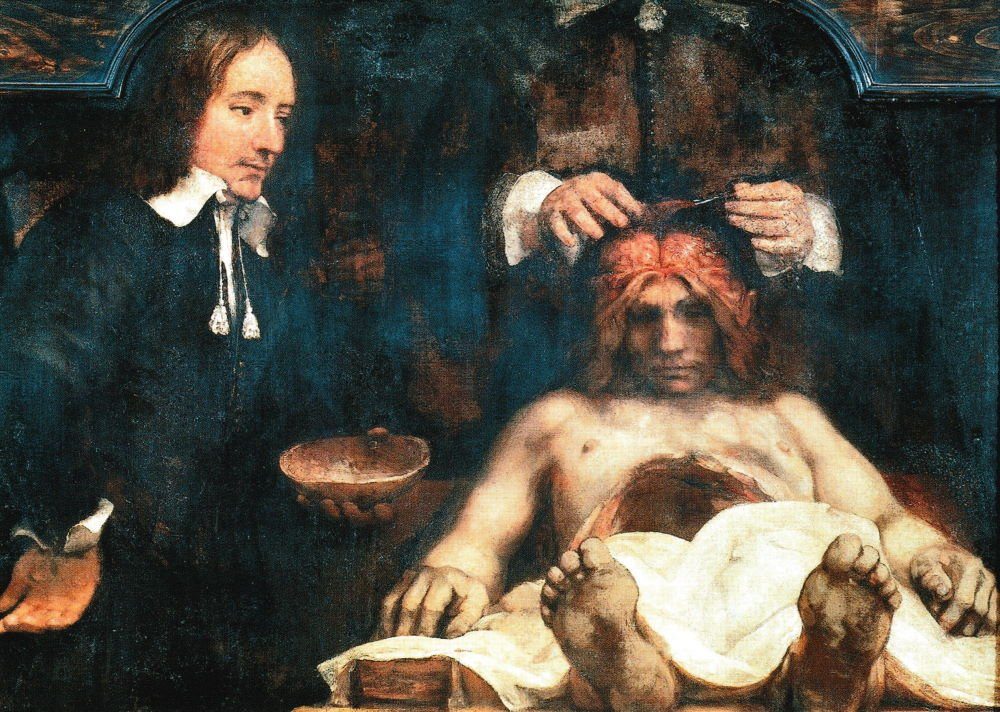 Postkarte Kunstkarte Rembrandt "Dr. Deijmans Anatomiestunde"