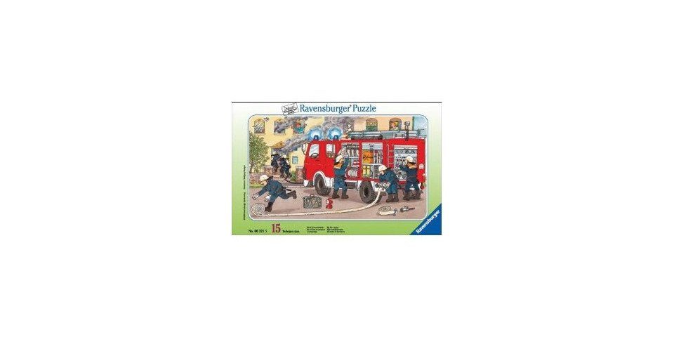 Ravensburger Puzzle Kinderpuzzle 15 Teile - Mein Feuerwehrauto, Puzzleteile von Ravensburger