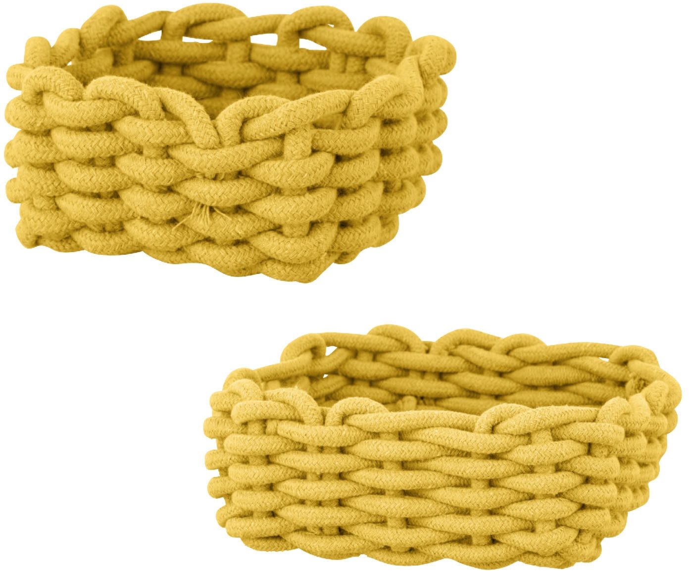 SCHÖNER WOHNEN-Kollektion Aufbewahrungskorb »Melara« (Set, 2 St), Badkörbe aus Cotton Rope zur Aufbewahrung von Badutensilien, 2 Größen