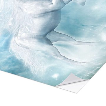 Posterlounge Wandfolie Dolphins DreamDesign, Einhorn-Wegbegleiter, Mädchenzimmer Kindermotive