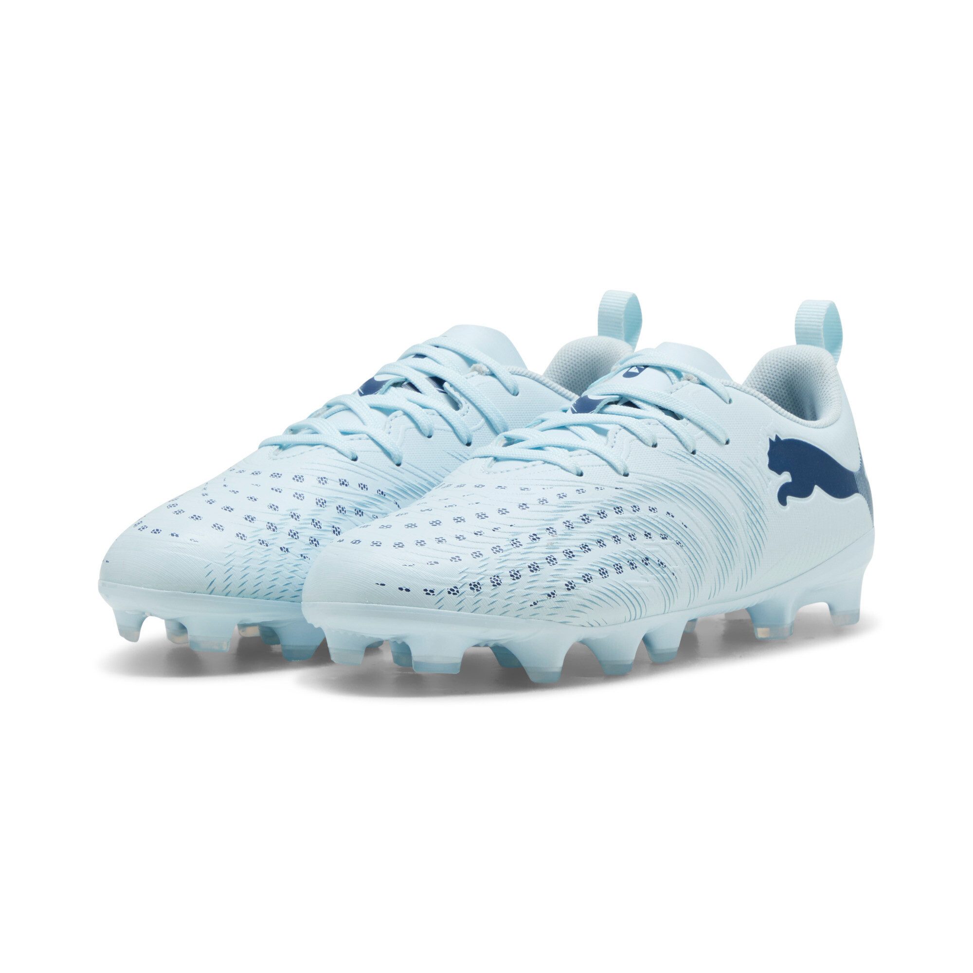 PUMA FUTURE 9 PLAY FG/AG JR Fußballschuh für Rasenplätze, mit Schnürung, innen aus Textil