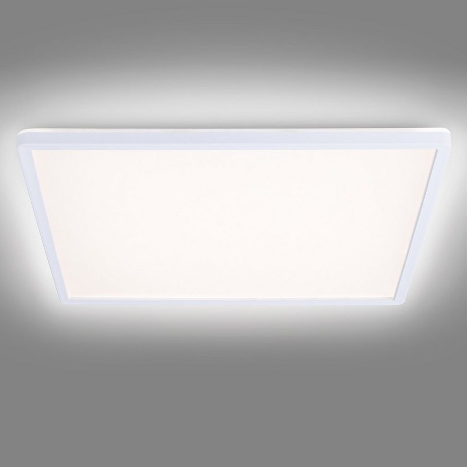 Navaris LED Deckenleuchte, LED fest integriert, LED Deckenlampe mit  Hintergrundbeleuchtung - 22 Watt - ultra flach