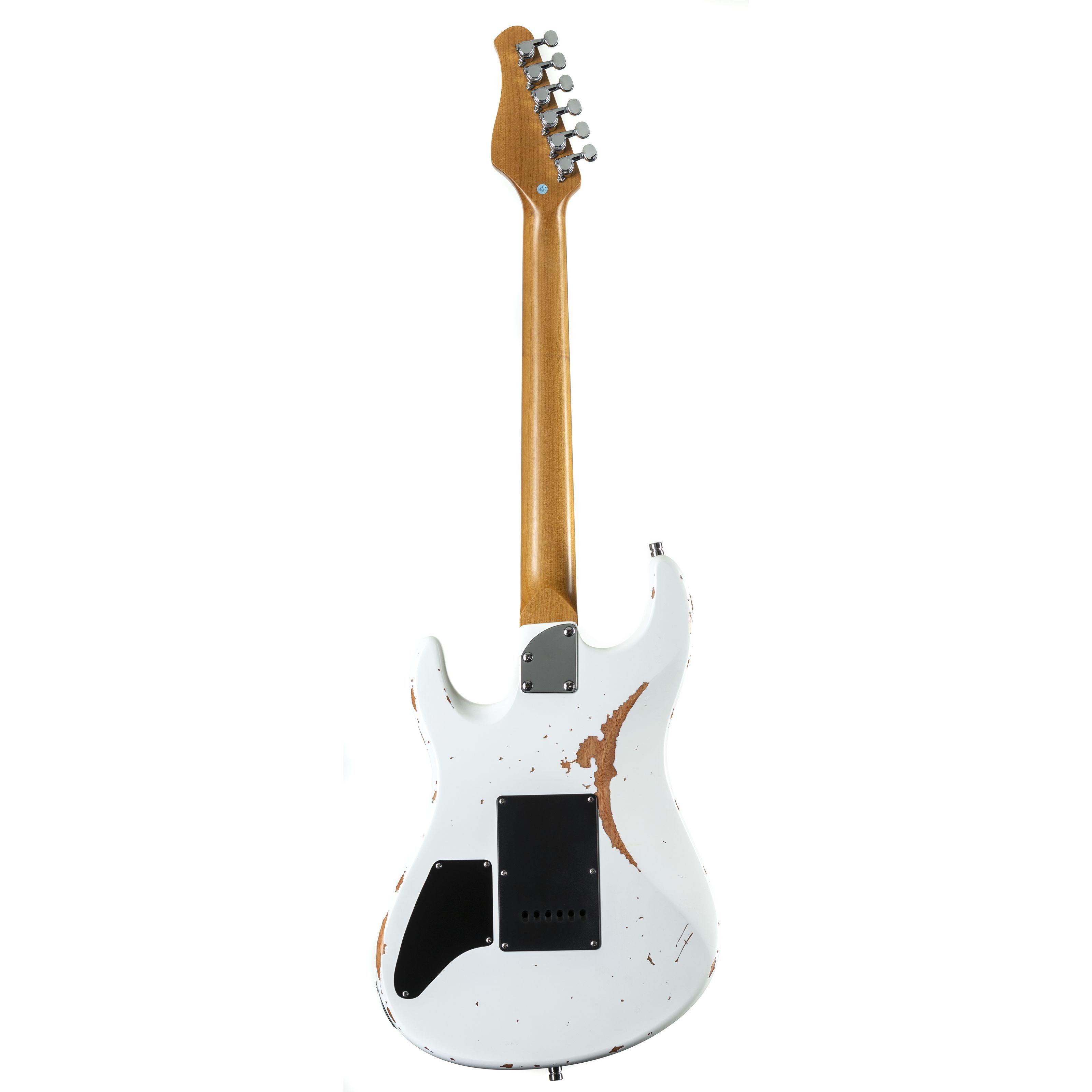 FAME E-Gitarre, E-Gitarren, ST-Modelle, Custom ST RW Worn Milk over Paisley - E-Gitarre