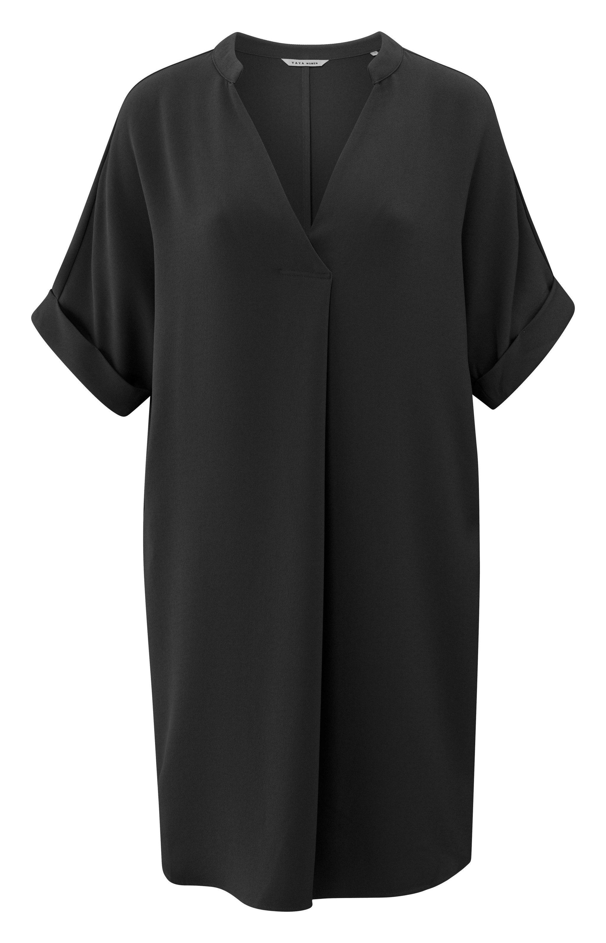 Strickkleid Lockeres Kleid Schwarz/Grau