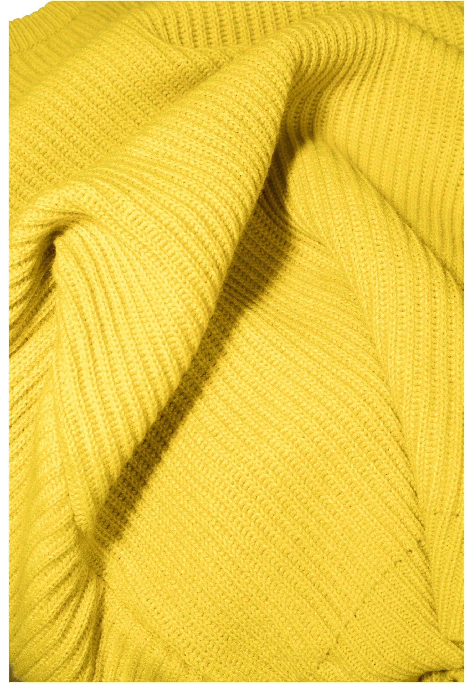 CLASSICS (1-tlg) Damen URBAN Kapuzenpullover Wrapped Sweater Ladies lemonmustard