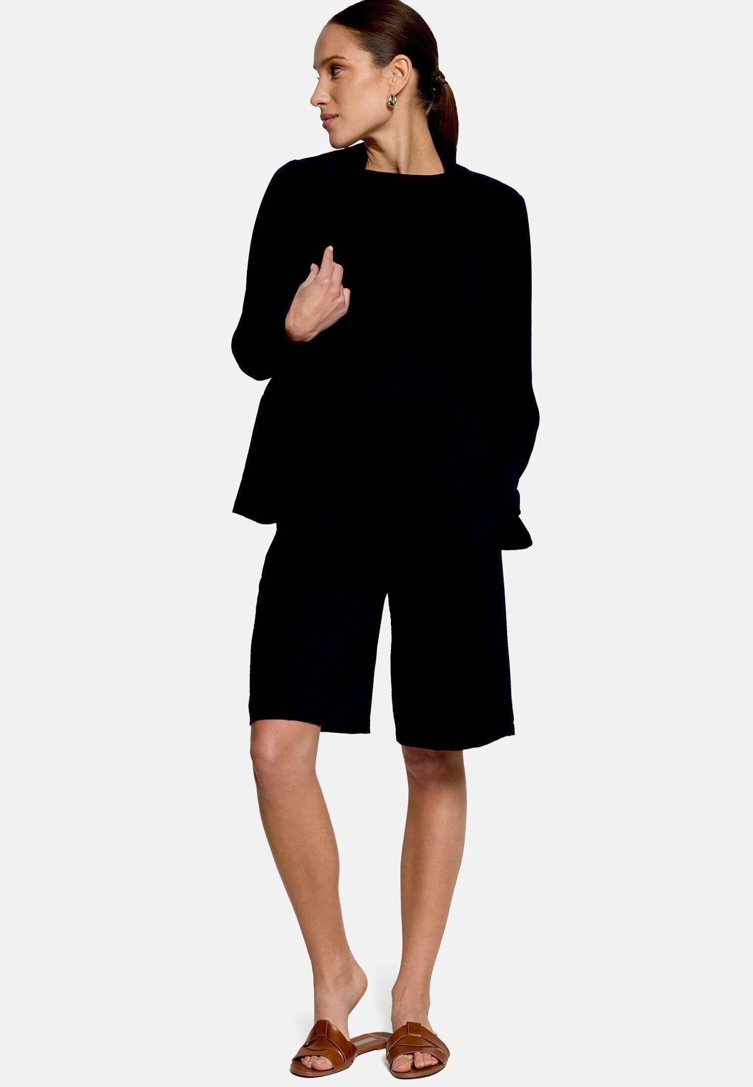 Zero Stricktop Damen ohne Arm mit Wellenkante
