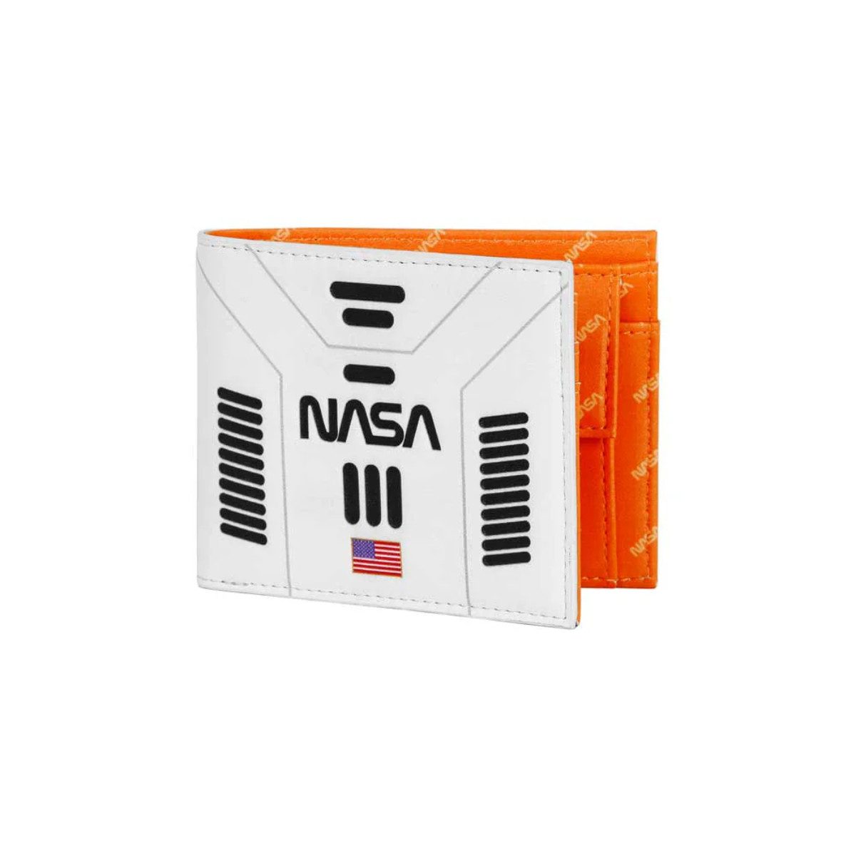 NASA Geldbörse Spaceship Herren Weiß kompaktes Wallet mit zentralem Scheinfach (1-tlg)
