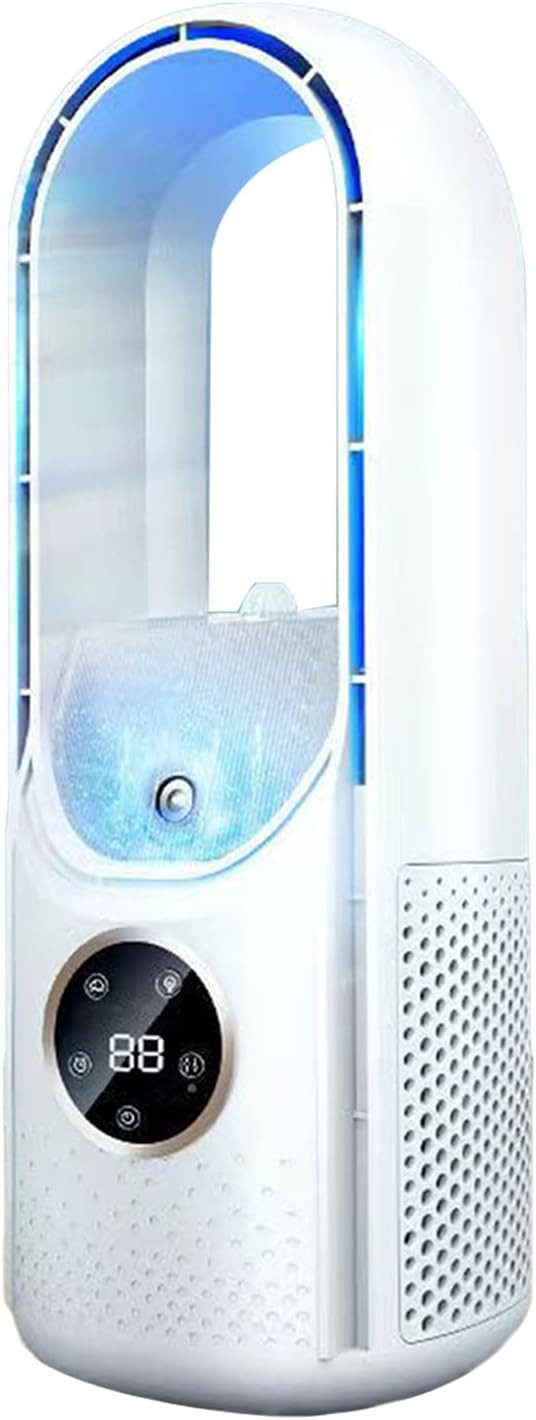 FELIXLEO Akku-Standventilator Tragbarer Klimaanlagen Ventilator 6 Stufen Mini Luftkühler