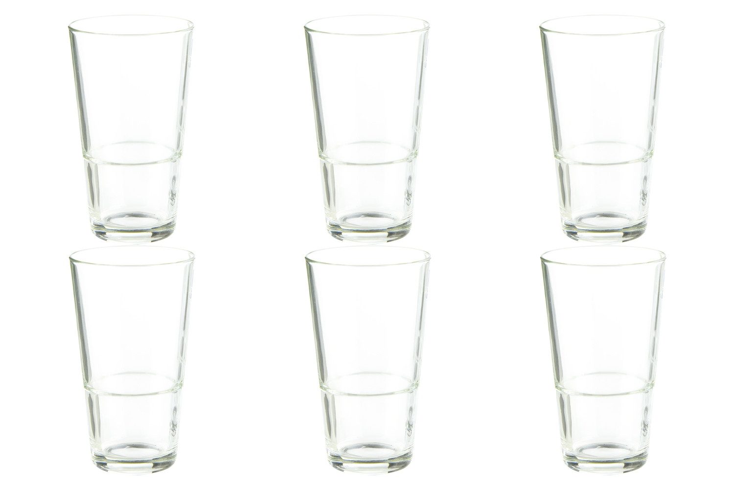 Gläser-Set Trinkgläser, 6er Set, 330 ml, transparent