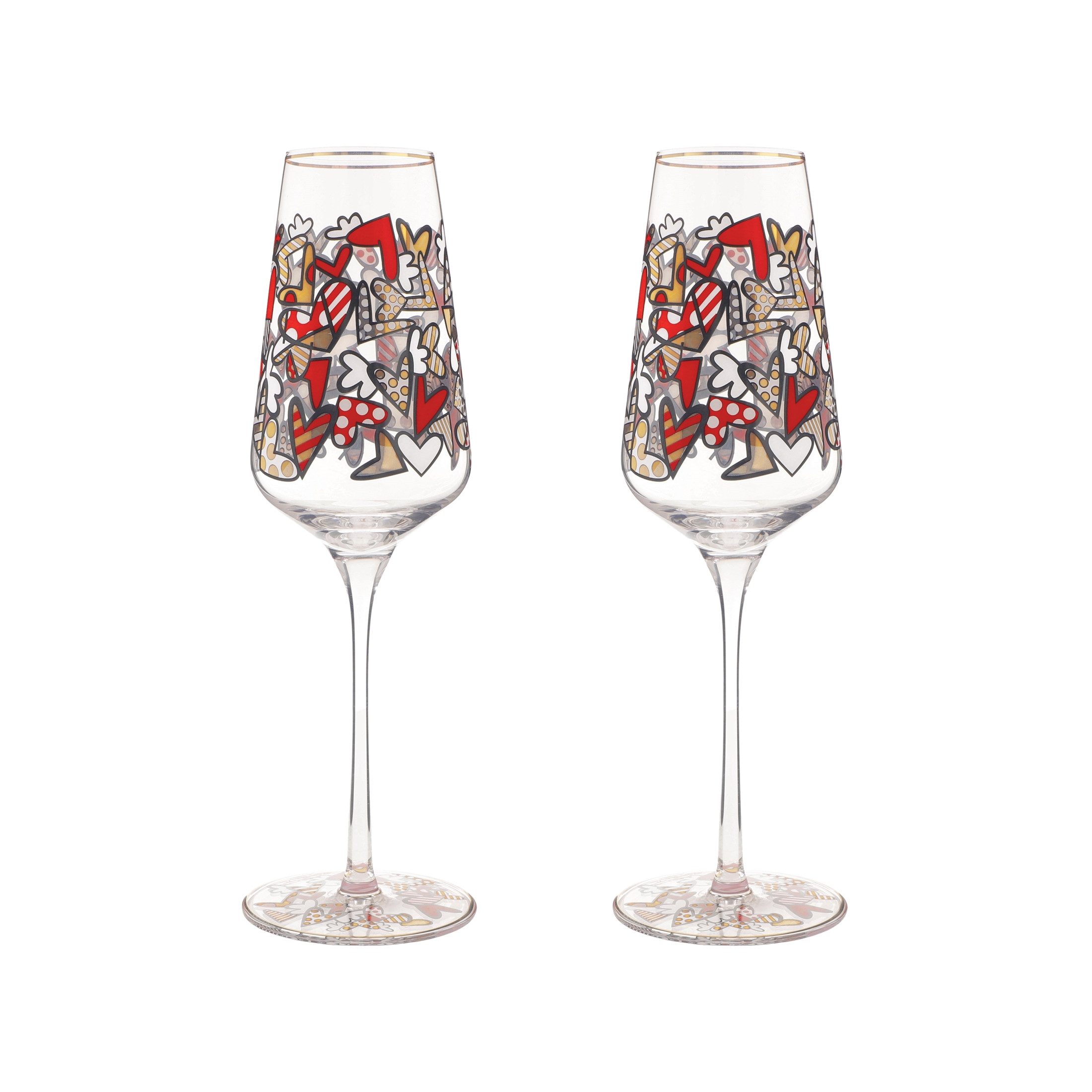Goebel Glas Goebel Pop Art, Sektglas, Britto - All We Need Is Love 24cm 2025