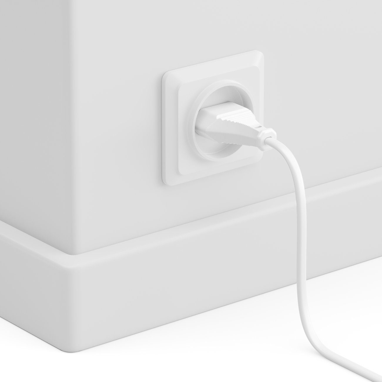 deleyCON deleyCON 3m Stromkabel Verlängerung Eurostecker auf Typ-C Euro Buchse Stromkabel