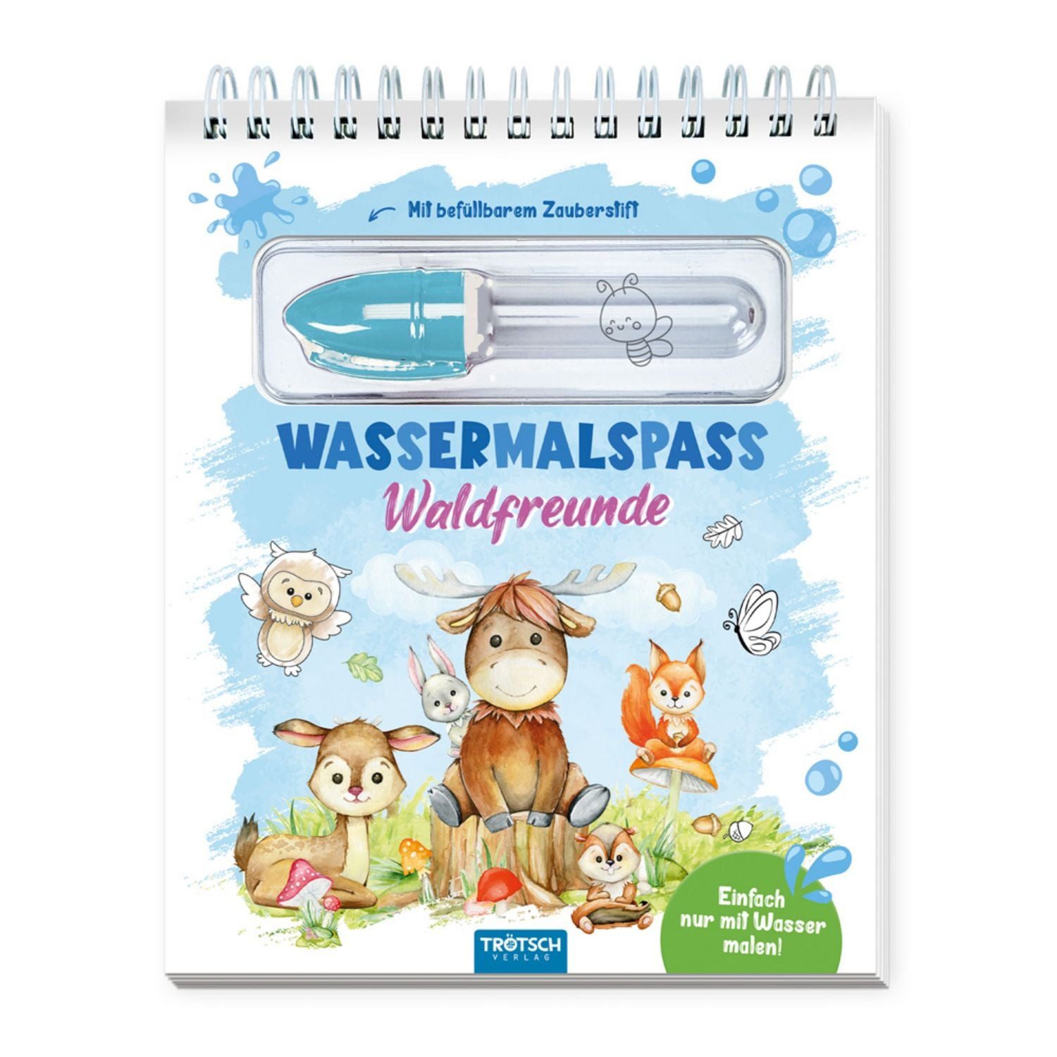 Trötsch Wassermalspaß mit Zauberstift Waldfreunde / diverse