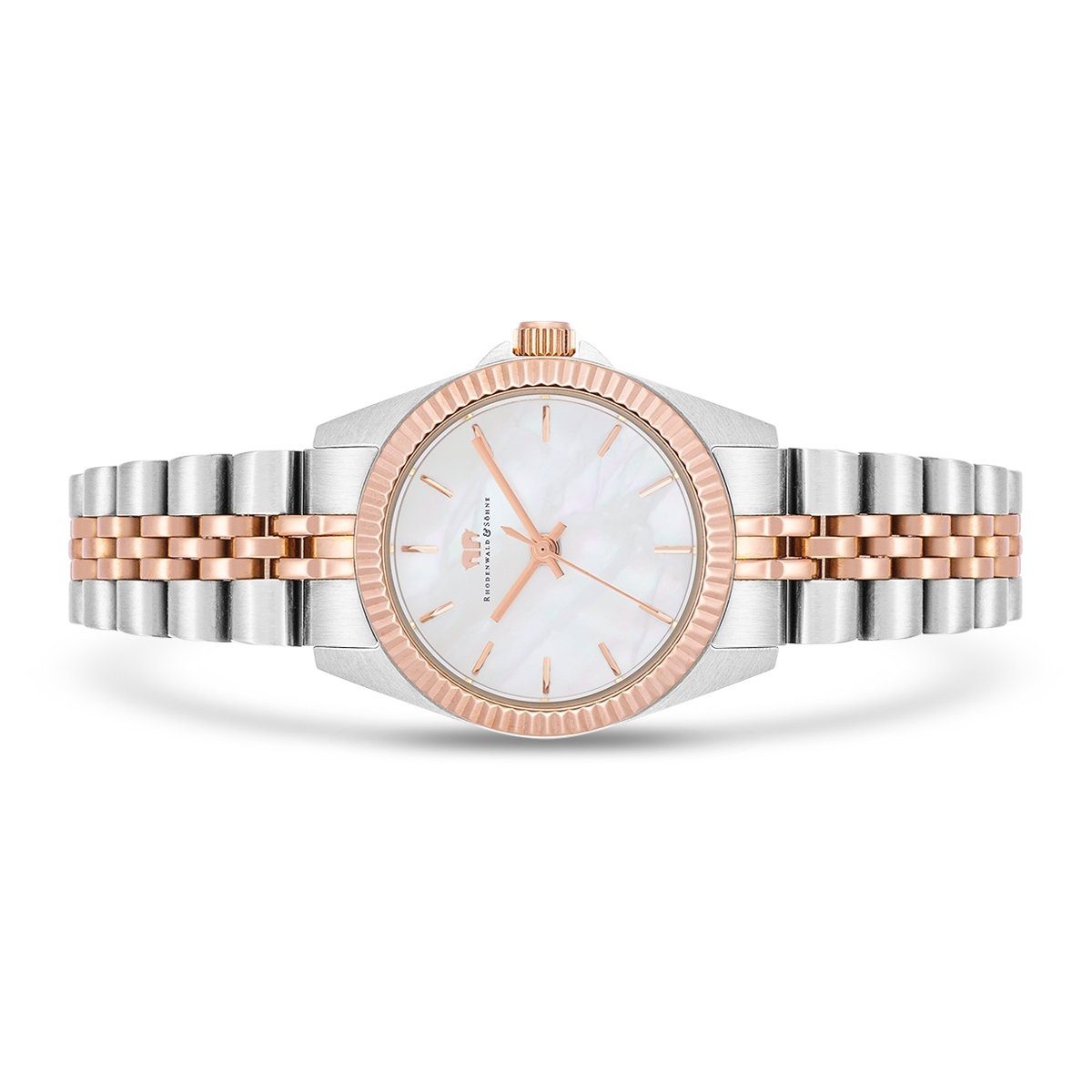 Rhodenwald & Söhne Quarzuhr Cassina silber/roségold, mit Edelstahl-Armband günstig online kaufen
