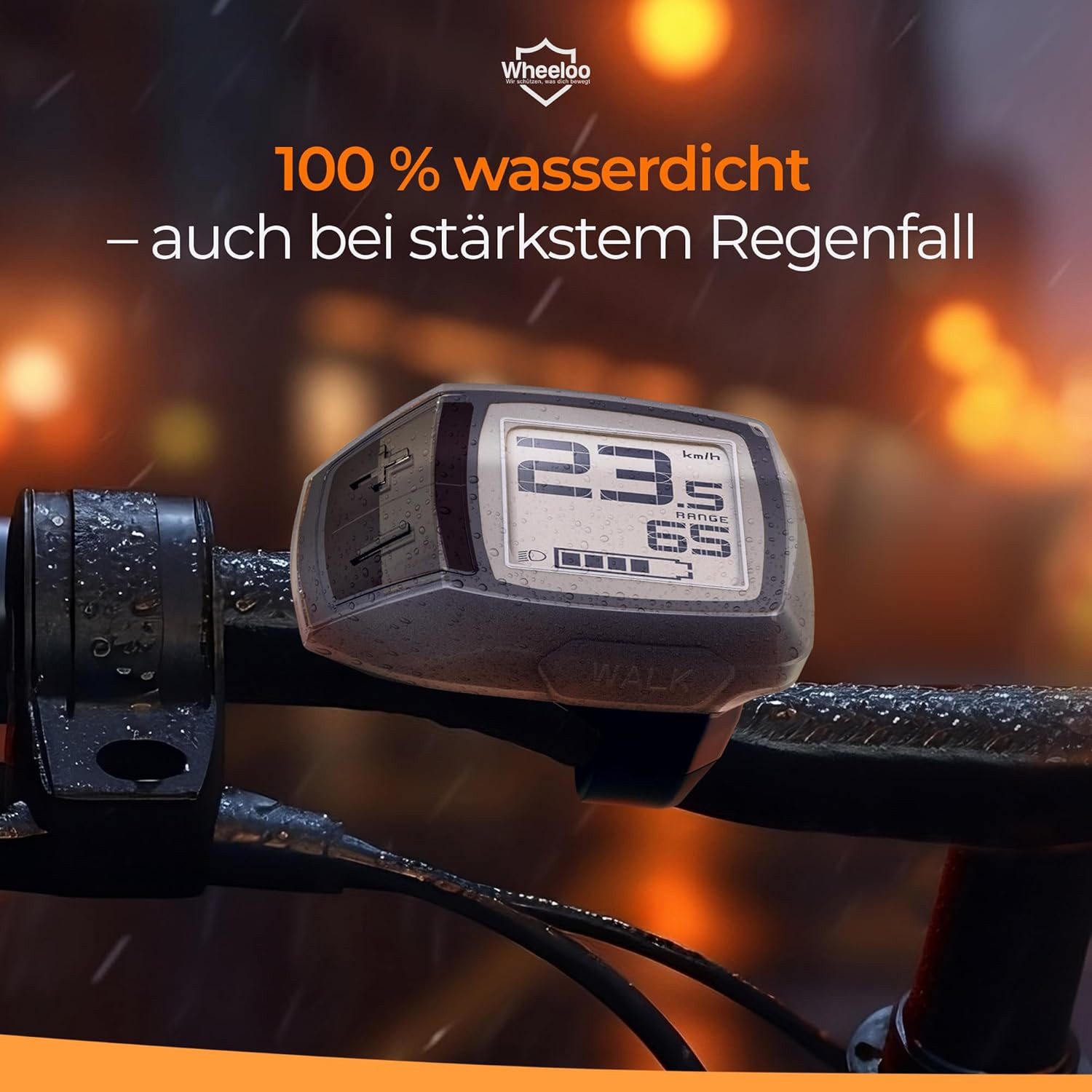 Wheeloo Displayschutzglas Bosch Purion Schutzhülle wasserdicht & transparent für Bosch Purion, E-Bike Monitor Displayschutz I Fahrrad Computer Abdeckung – Bild 5 von 5