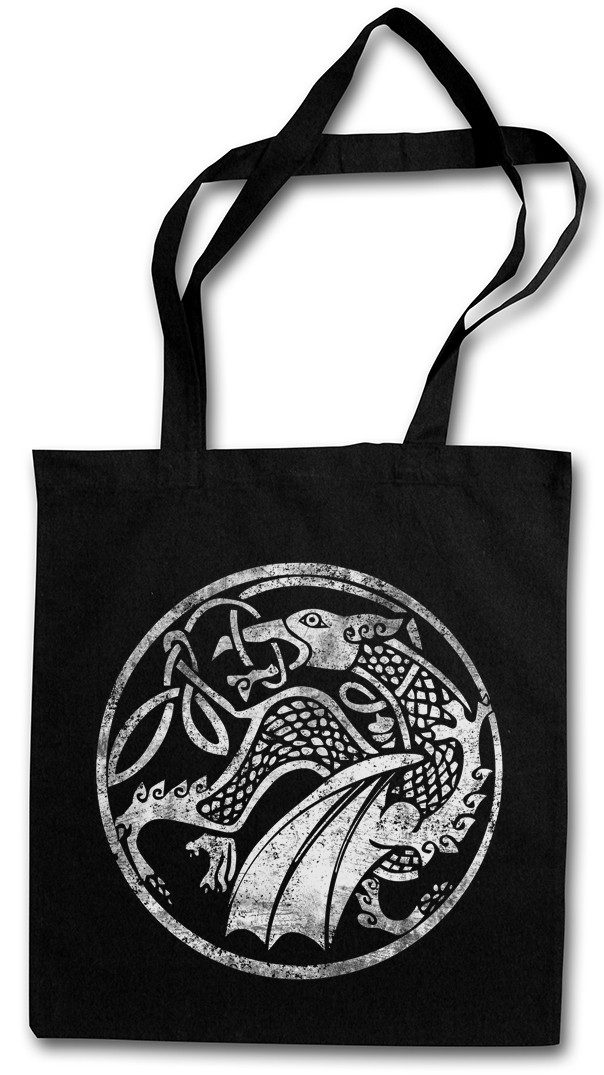 Beuteltasche Celtic Druid Stofftasche Kelten Knoten Keltisch Kreuz Cross Runen