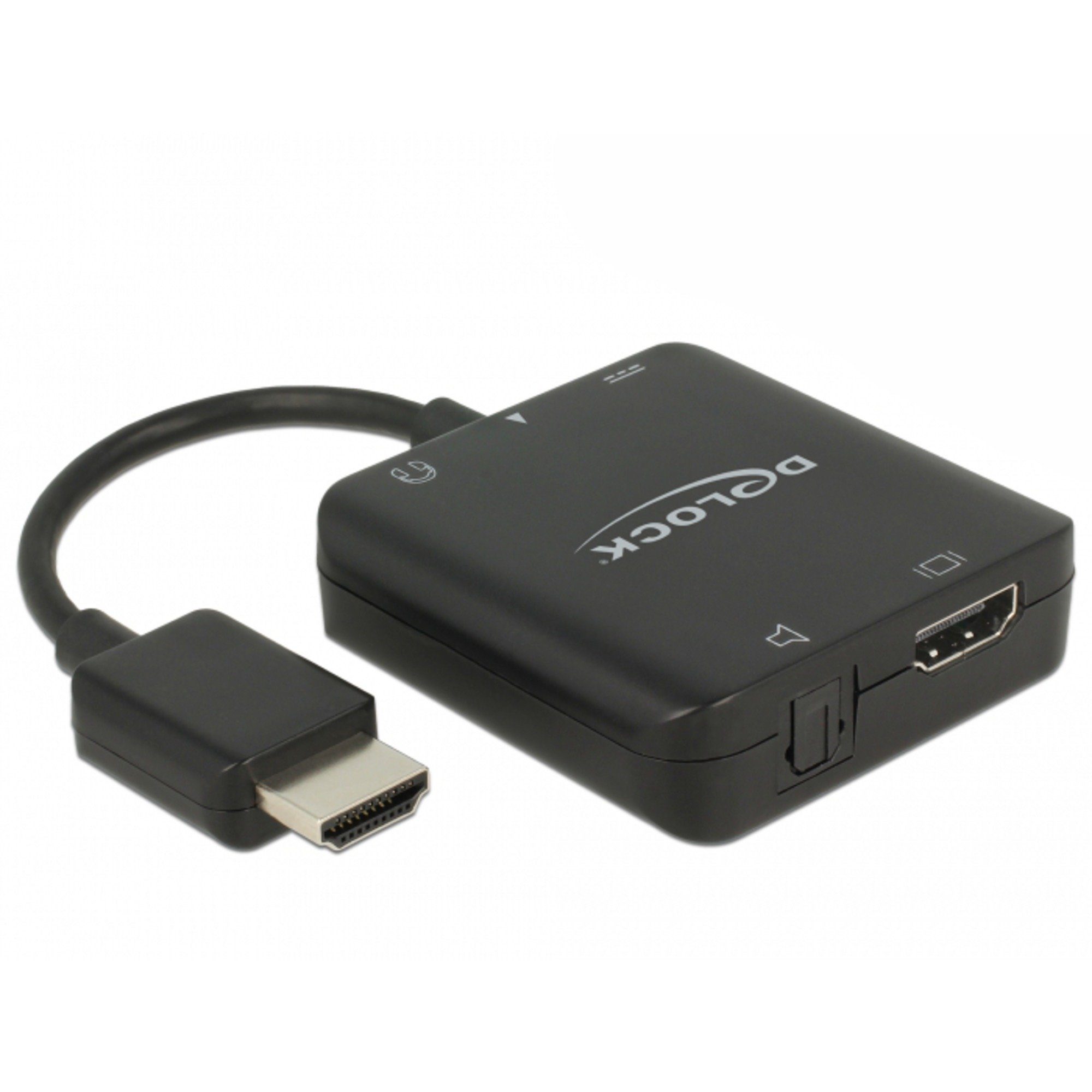 Delock DeLOCK HDMI + Stecker TOSLINK HDMI Adapter & Video-Adapter Audio- >