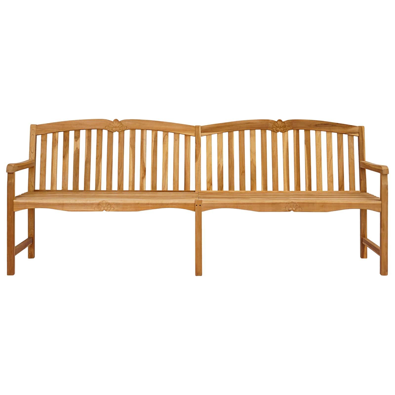 vidaXL Gartenbank Handgefertigte Rosenbank 228 x 61 x 94,5 cm Massivholz (1-St)