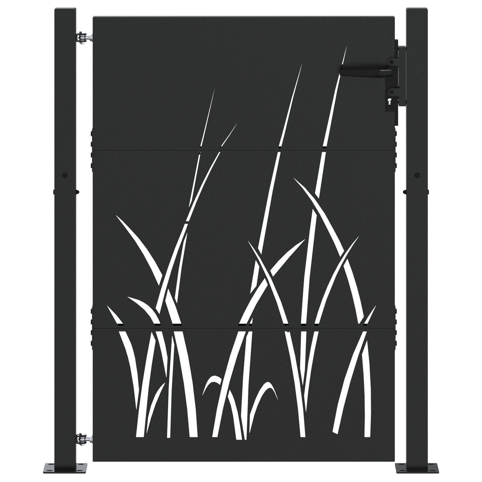 vidaXL Gartentor Gartentor Schwarz 105 x günstig online kaufen