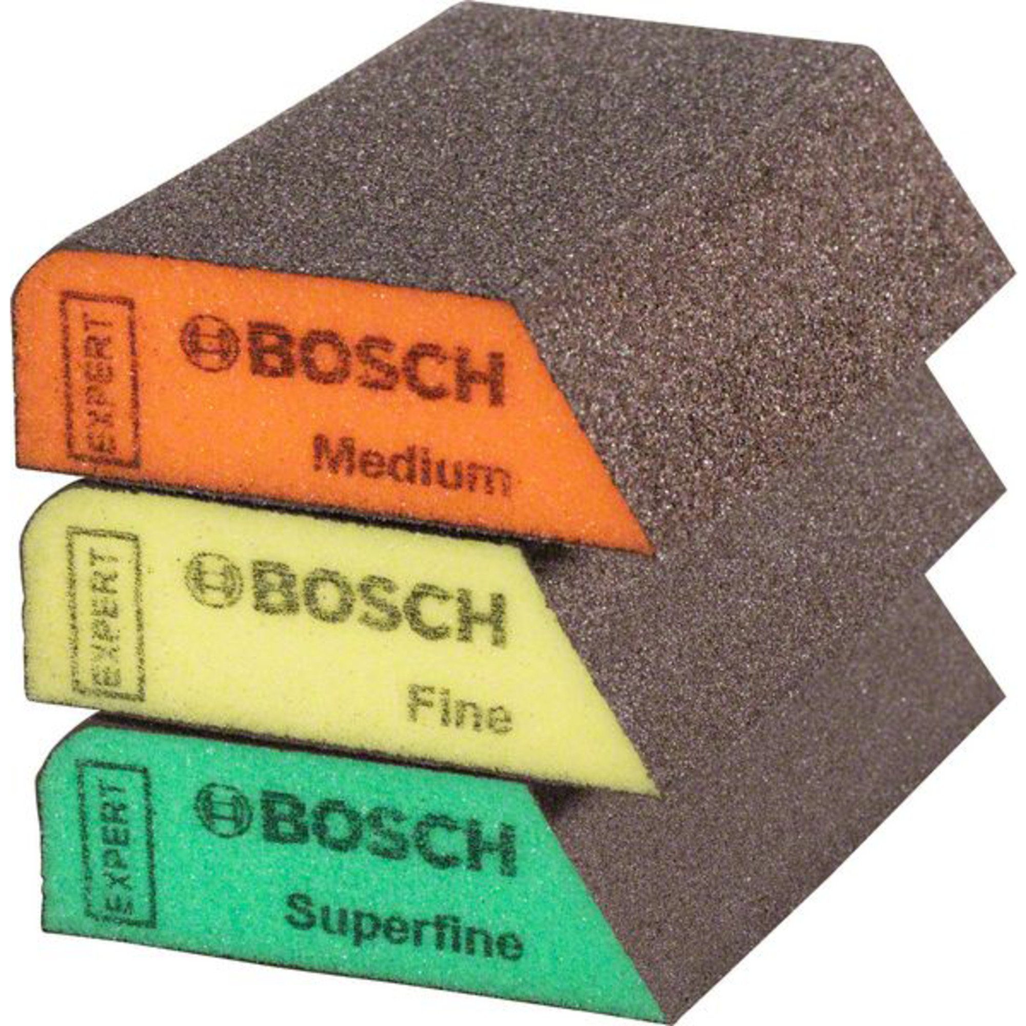 BOSCH Schleifscheibe EXPERT S470 Combi Schleifblock-Set, 3-teilig