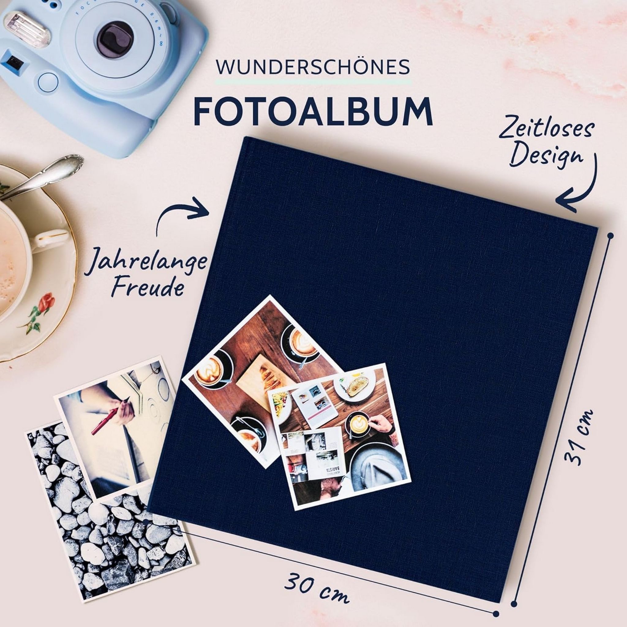 Goldbuch Fotoalbum GOLDBUCH Fotoalbum Summertime 100 weiße Seiten mit Trennblättern 30x31