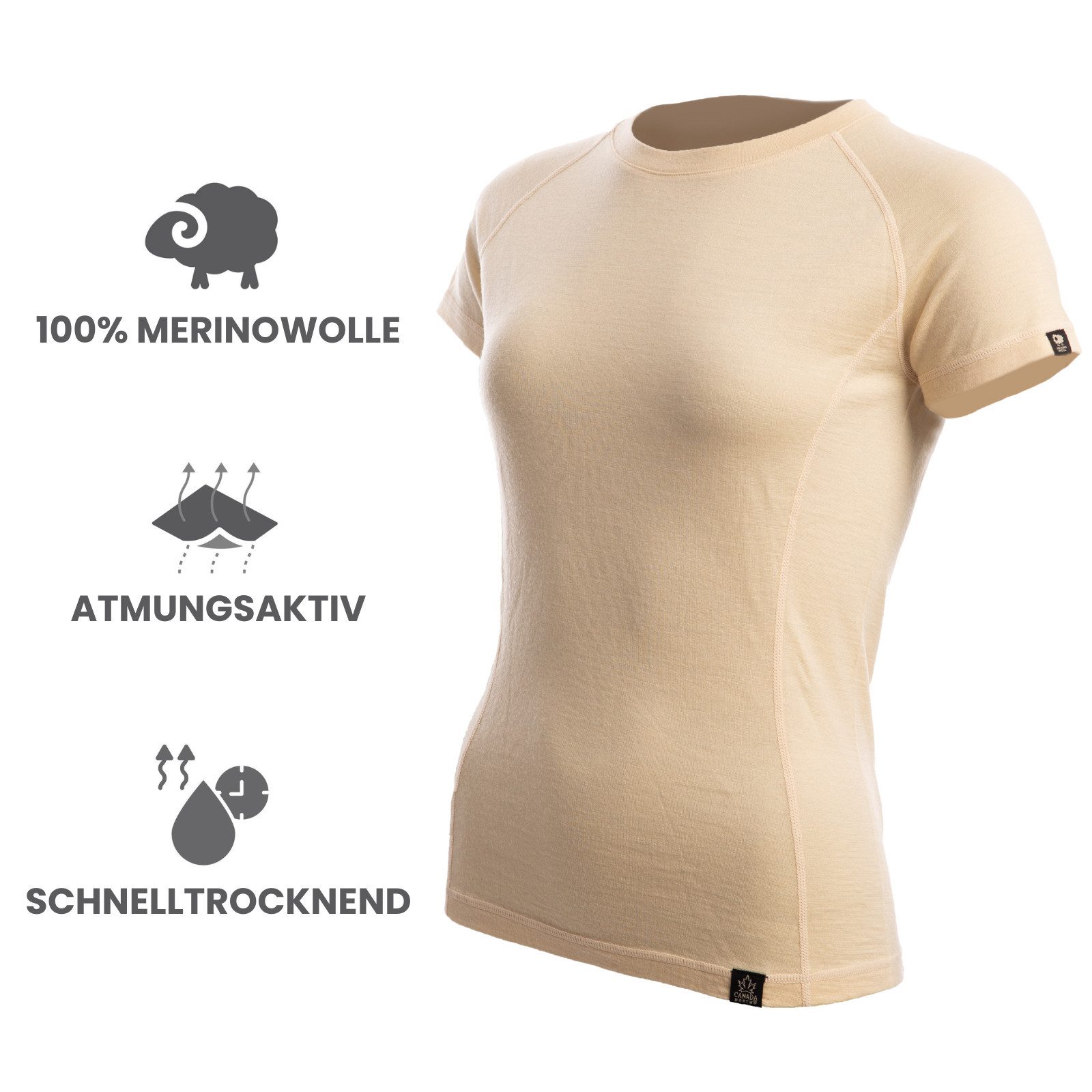 Canada North Thermounterhemd Kurzarmshirt Damen Chilcotin 2.0 Merinohemd (1 günstig online kaufen