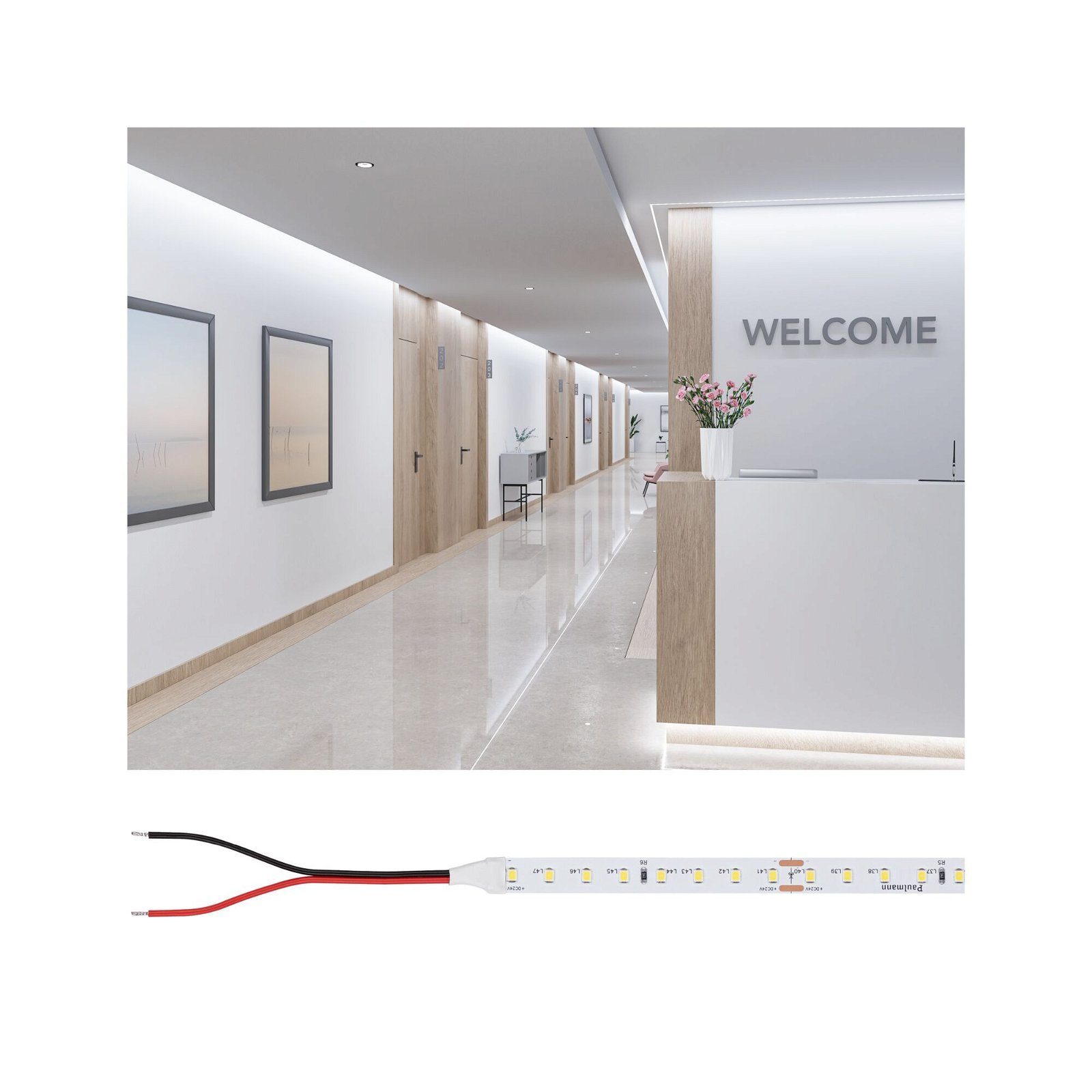 Paulmann LED-Streifen Pro Strip Gold P75 5m 965 IP20 24V DC 30W