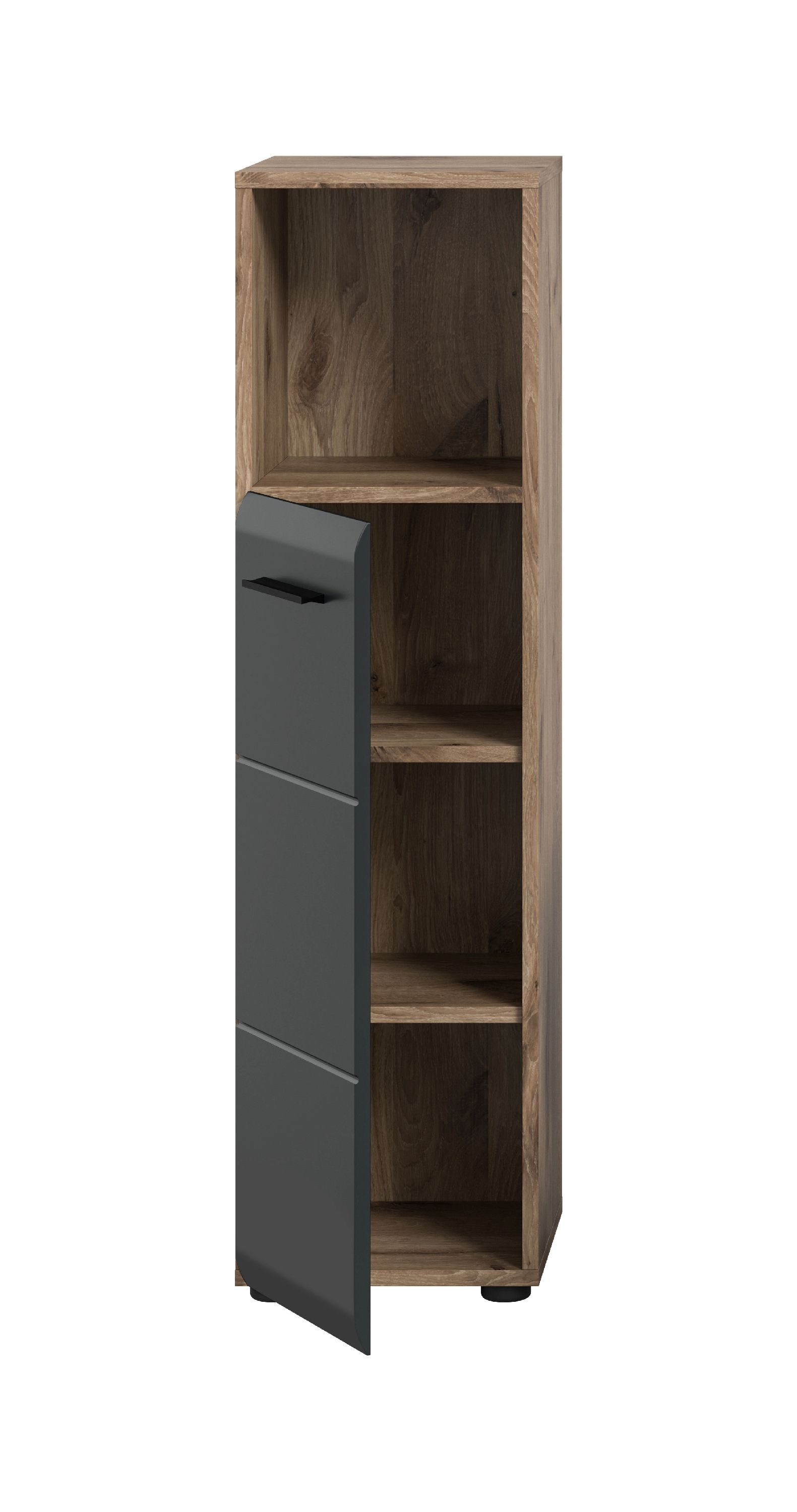 xonox.home Stauraumschrank Nox Oak Nachbildung Melamin beschichtet modern 30x110x30 cm
