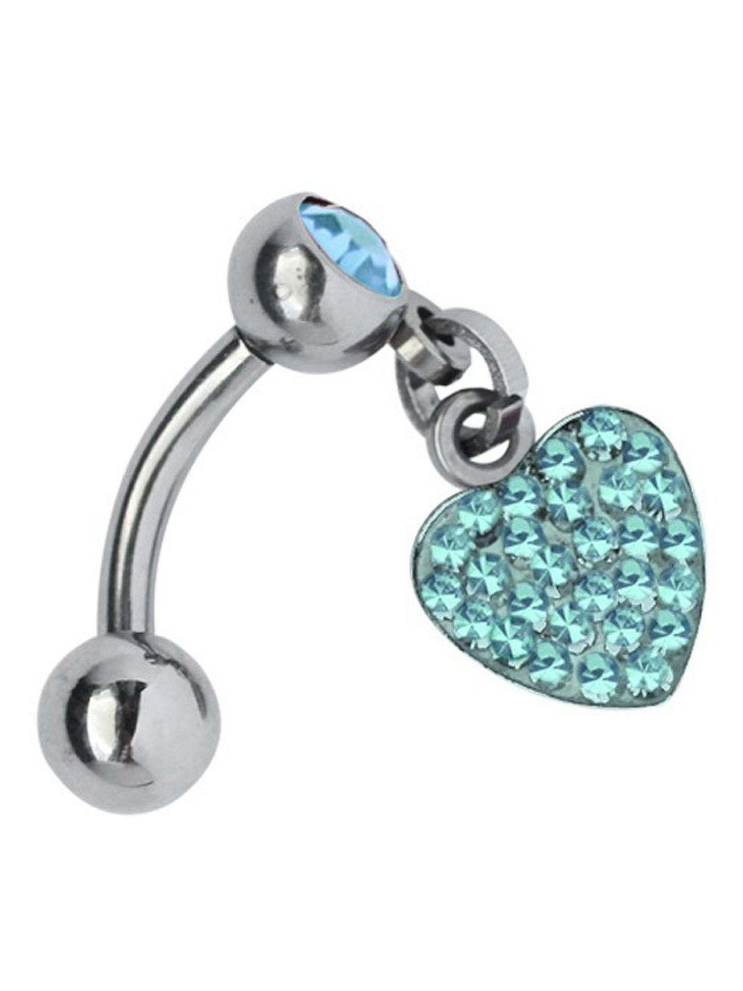 Adelia´s Bauchnabelpiercing »Piercing Bauchnabelpiercing«, Titan Banane Bauchnabel Piercing