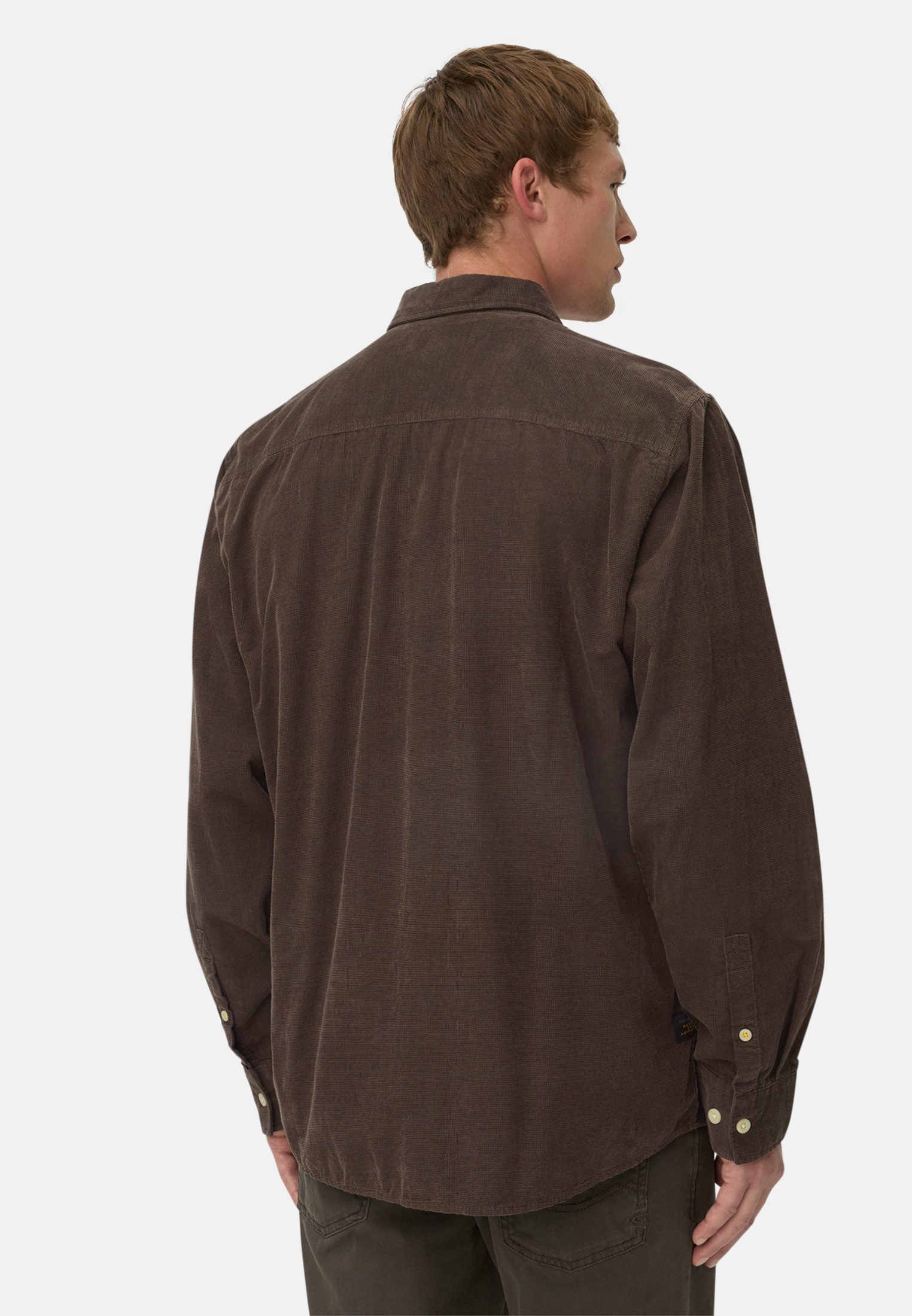 camel active Langarmhemd mit aufgesetzten Taschen Langarm Kentkragen