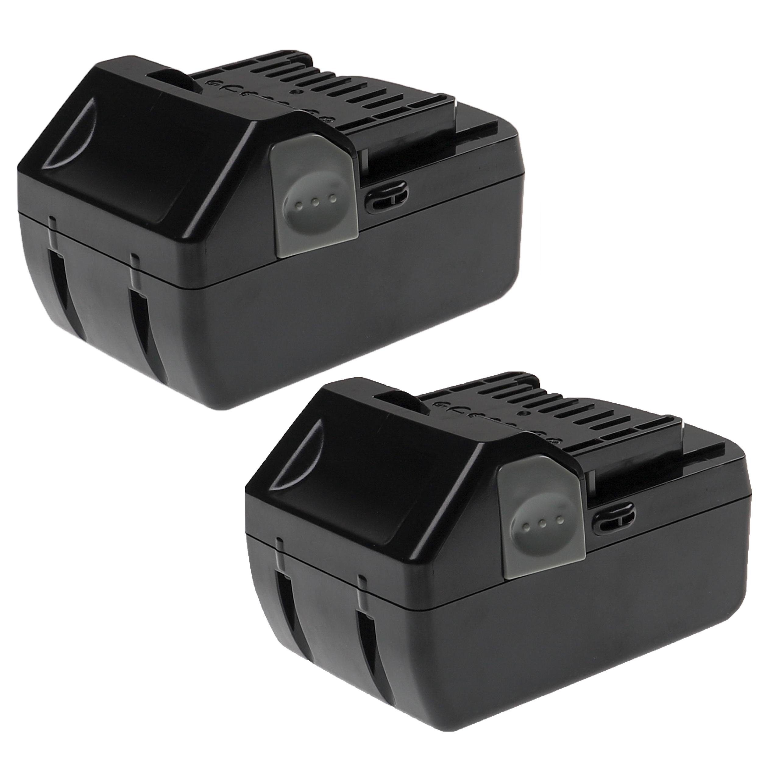 Extensilo Akku passend für Hitachi Hikoki R 18DSL, G 18DSL, UB 18DSL, UB 18DAL, Akku Akku Li-Ion 5000 mAh (18 V, 2 St), Leistungsfähige Austausch-Akkus für Werkzeug Powertools, Staubsauger