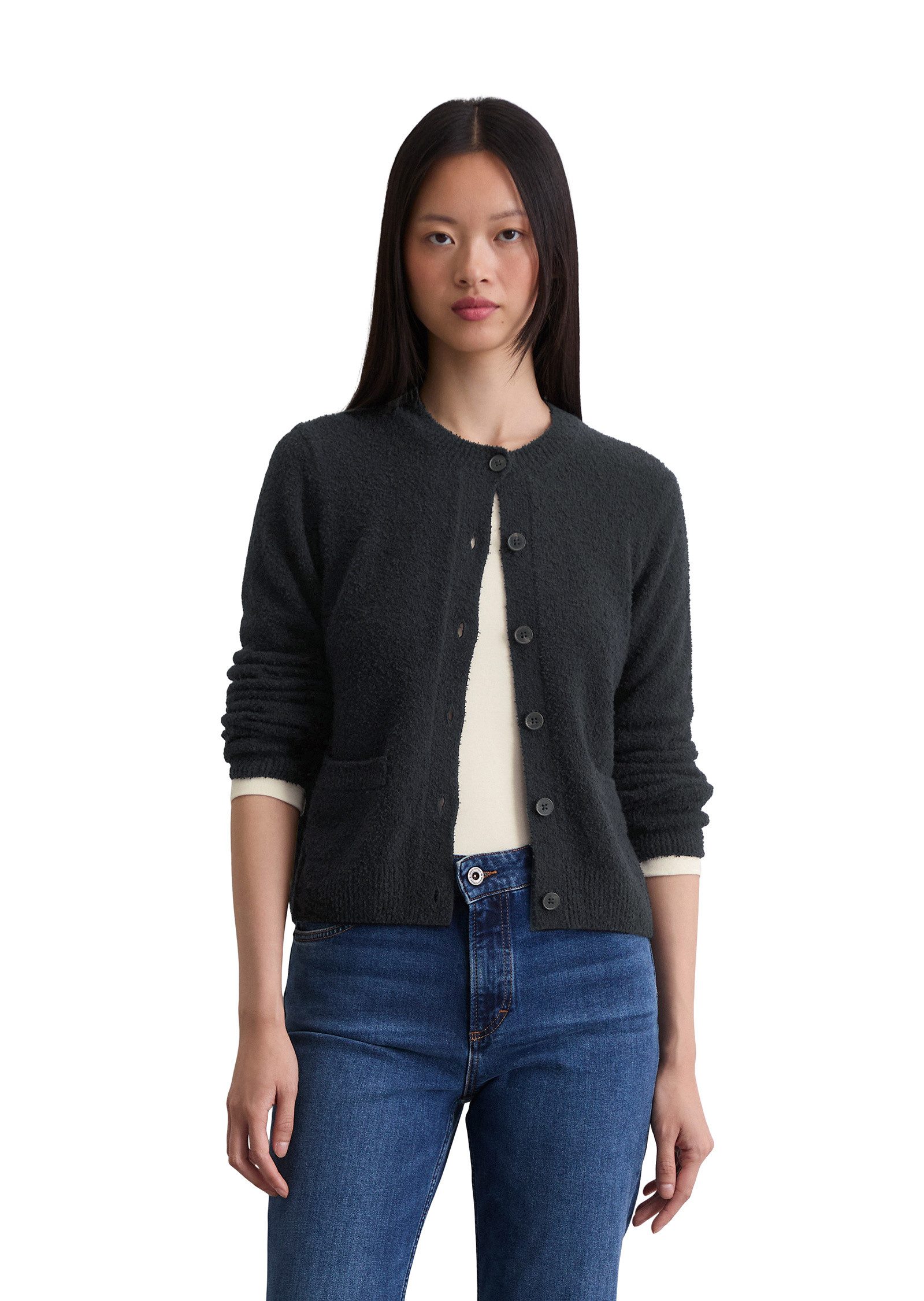 Marc O'Polo Cardigan aus Bouclé-Garn günstig online kaufen