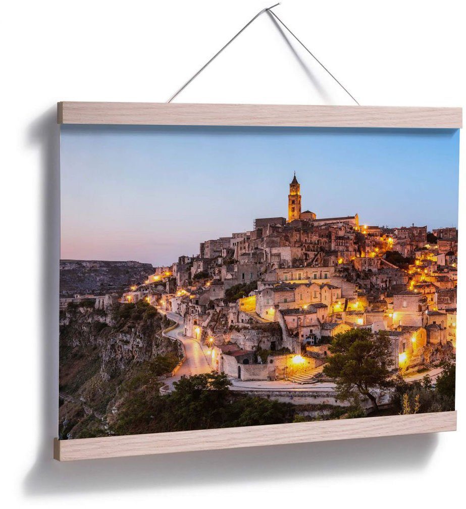 Wall-Art Poster, Schriftzug St), Abend, Matera Wandbild, (1 Bild, Wandposter Poster