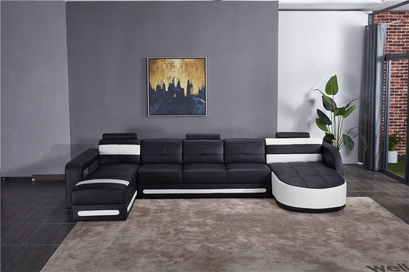 Design Sitz Garnitur Sofa Ecksofa Couch Polster Made Couch in Eck Ecke Luxus, Europe JVmoebel
