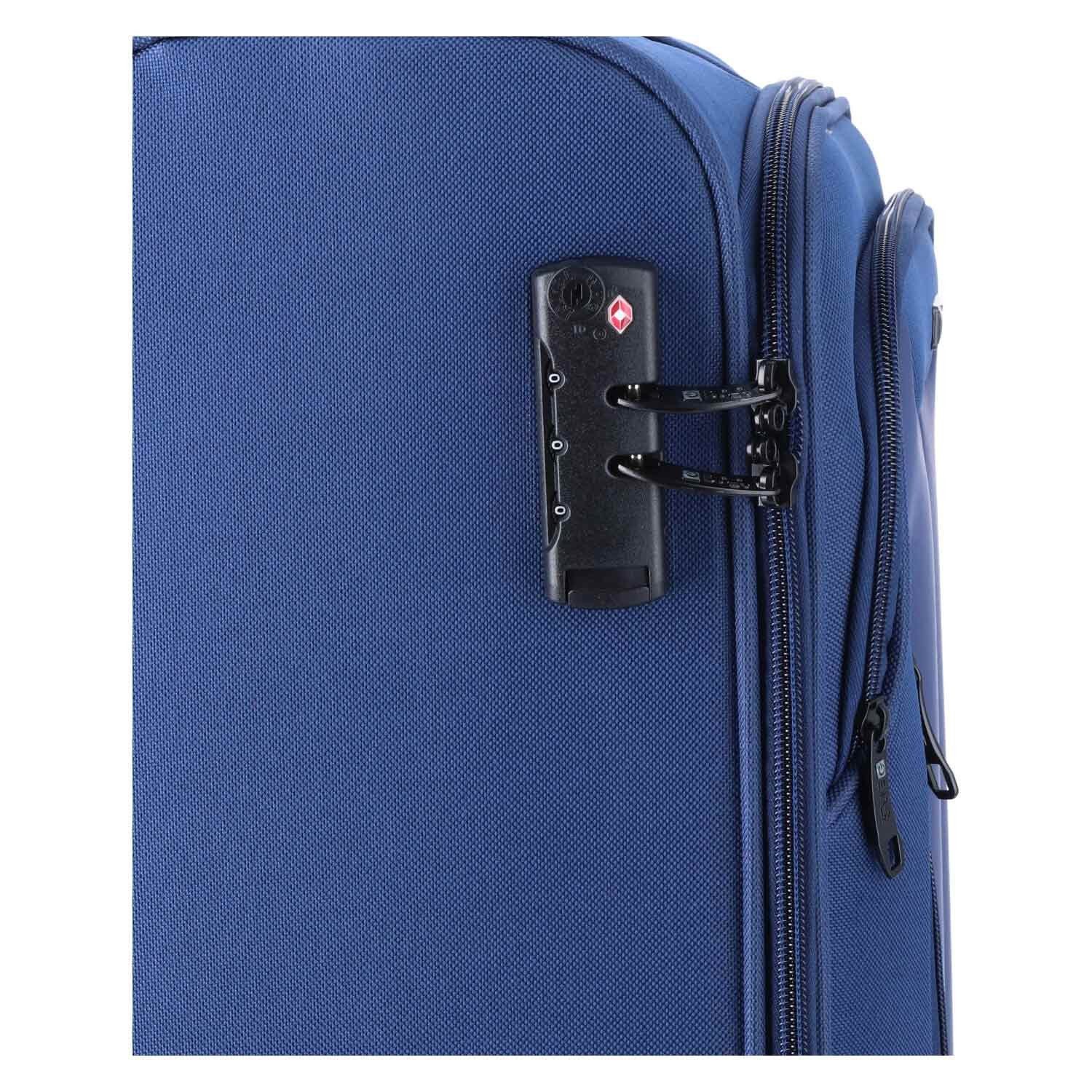 TheTrueC Koffer TheTrueC 3er Kofferset S/M/L Kopenhagen navy, 4 Rollen Rollen