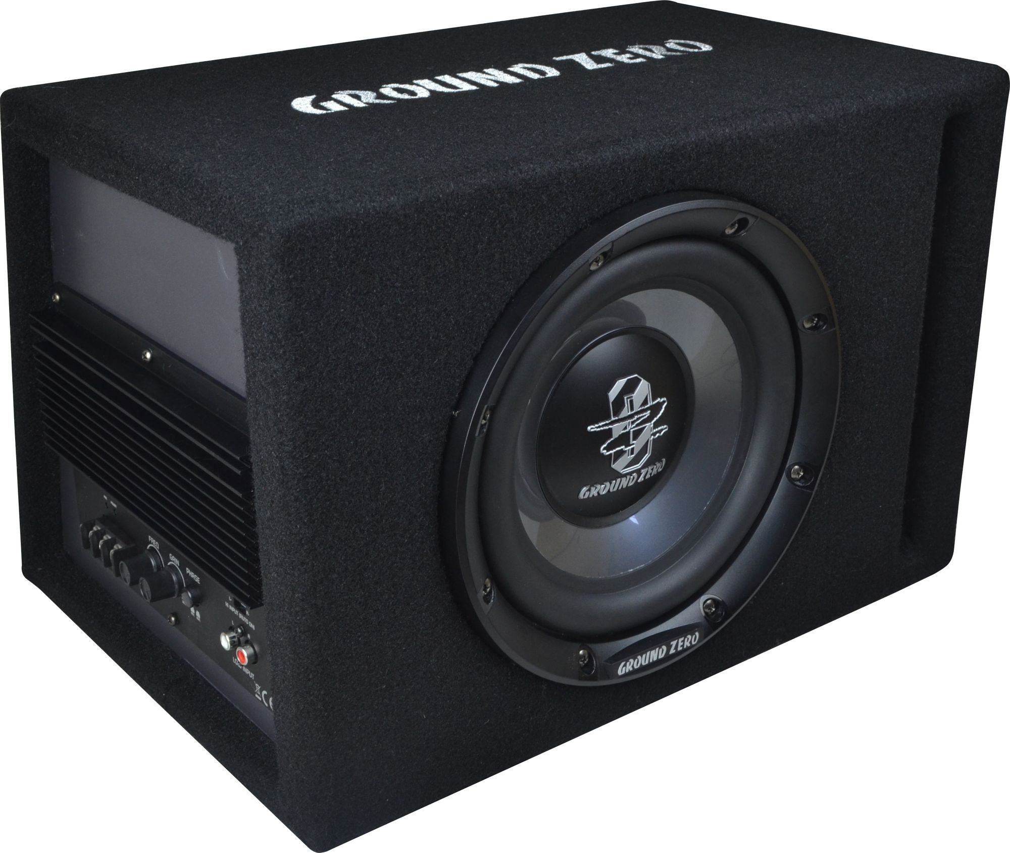 20cm Aktiv Auto-Subwoofer Ground GZIB 20cm GZIB W, BassreSubwoofergehäuse Ground Zero 200XBR-ACT Aktiv Subwoofergehäuse) (100 Zero Bassreflex 200XBR-ACT -