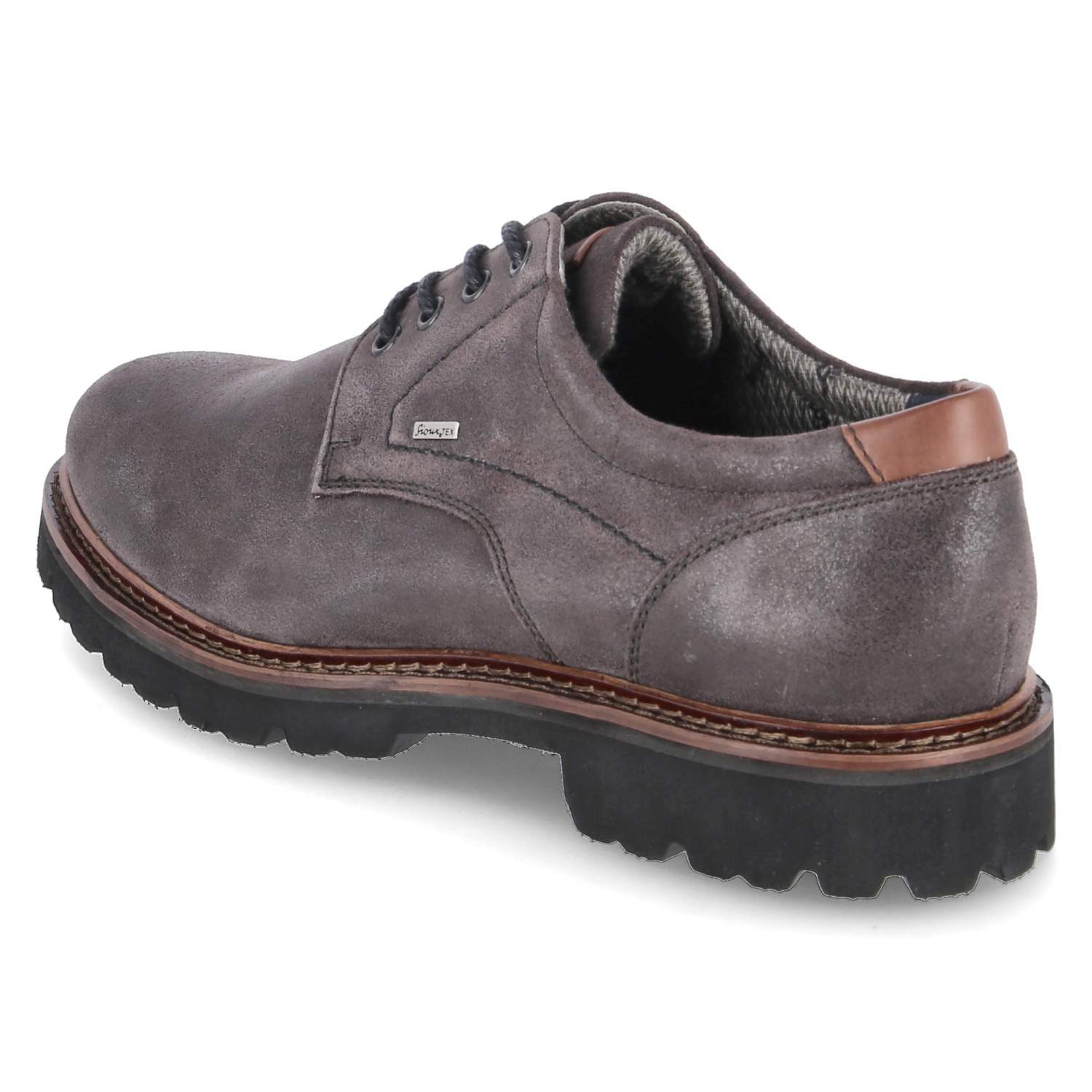 SIOUX Sioux 38354 SP Herren Rauleder grau Schnürschuh