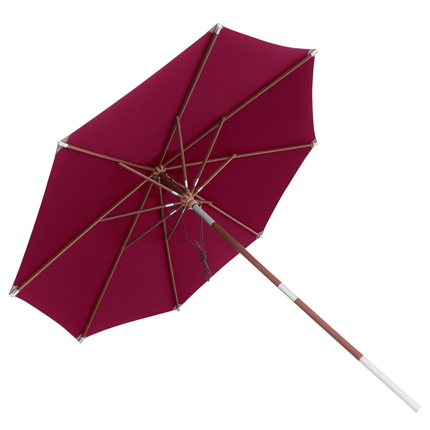 anndora-sonnenschirm Sonnenschirm 3m rund Knickbar Dreh-Kipp-Mechanismus, günstig online kaufen