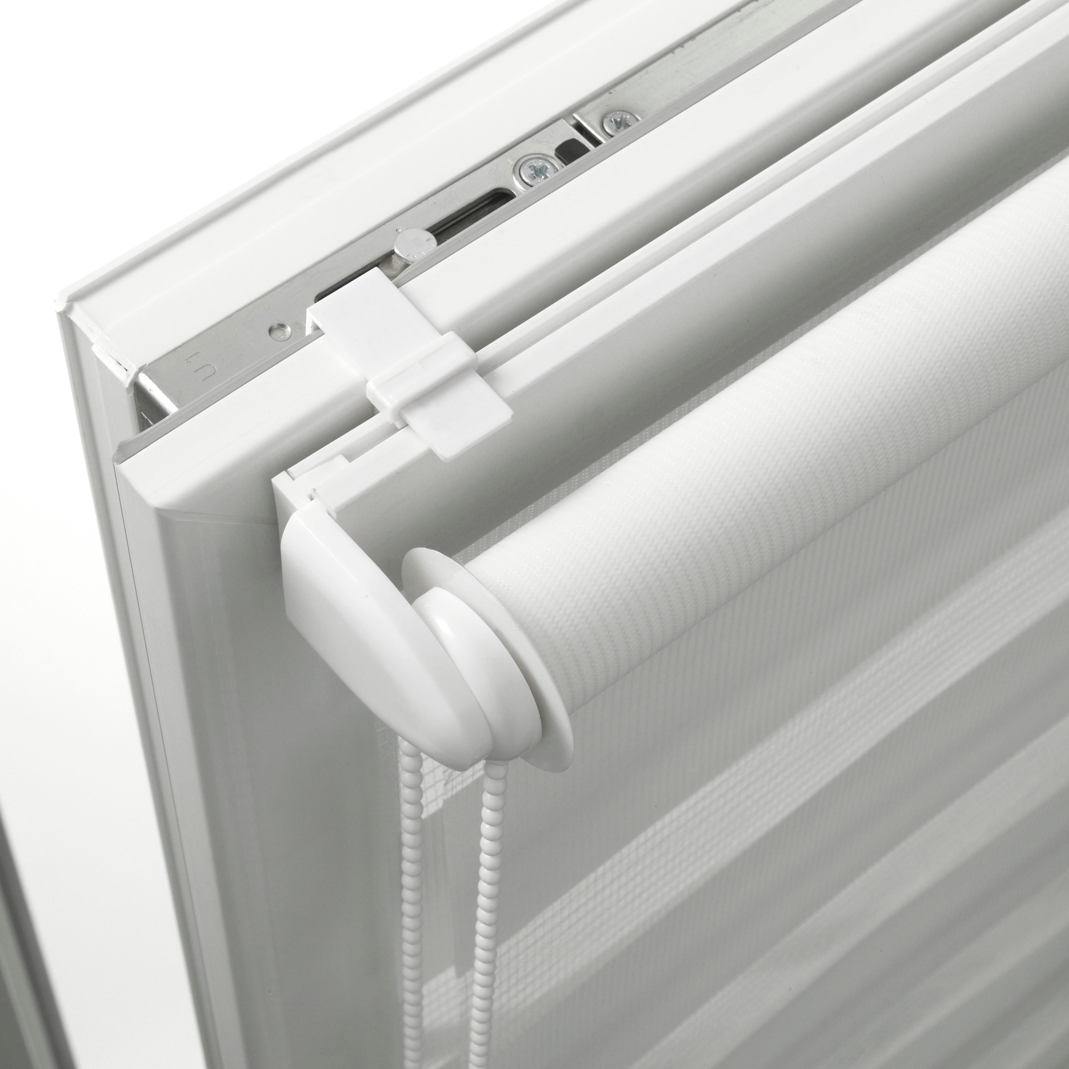 Seitenzugrollo Duo Klemmrollo Easyfix, OTTO home, Lichtschutz, ohne Bohren, freihängend, Klemmfix, halbtransparent, vormontiert auf Montageschiene