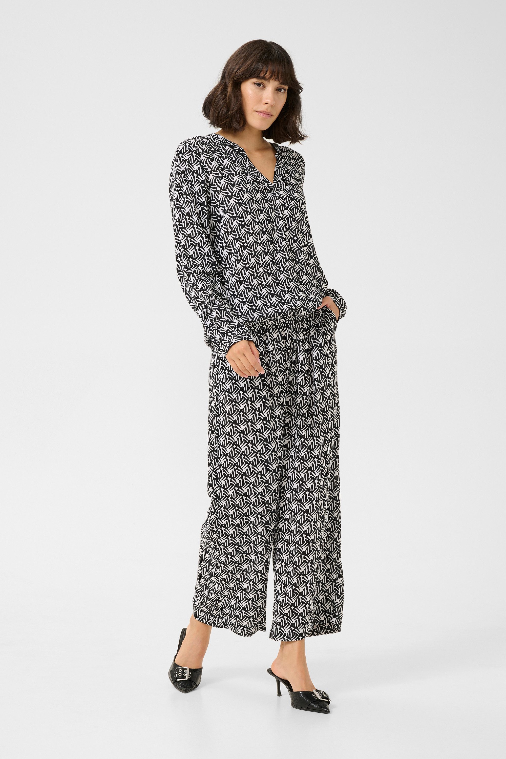 KAFFE Langarmbluse Bluse langarm KAditte