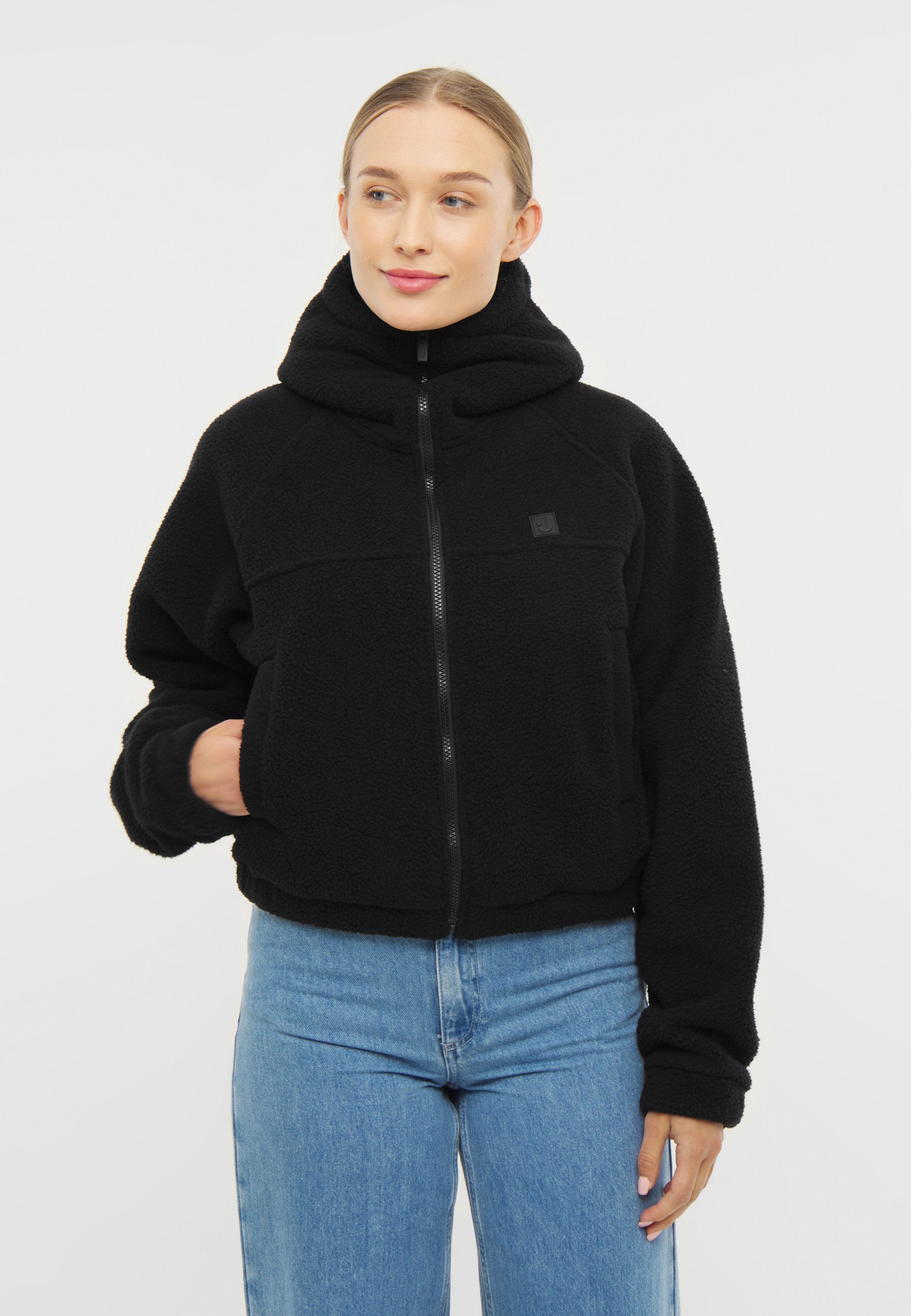 Kapuzenfleecejacke Nova Fleecejacke mit kurzem Schnitt