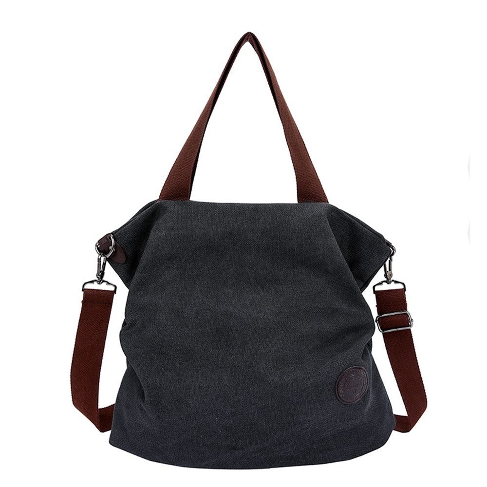 nsihing Schultertasche Damen Groß Canvas Handtasche Casual Multifunktionale Umhängetaschen, für Arbeit Schule Shopper Lässige täglich