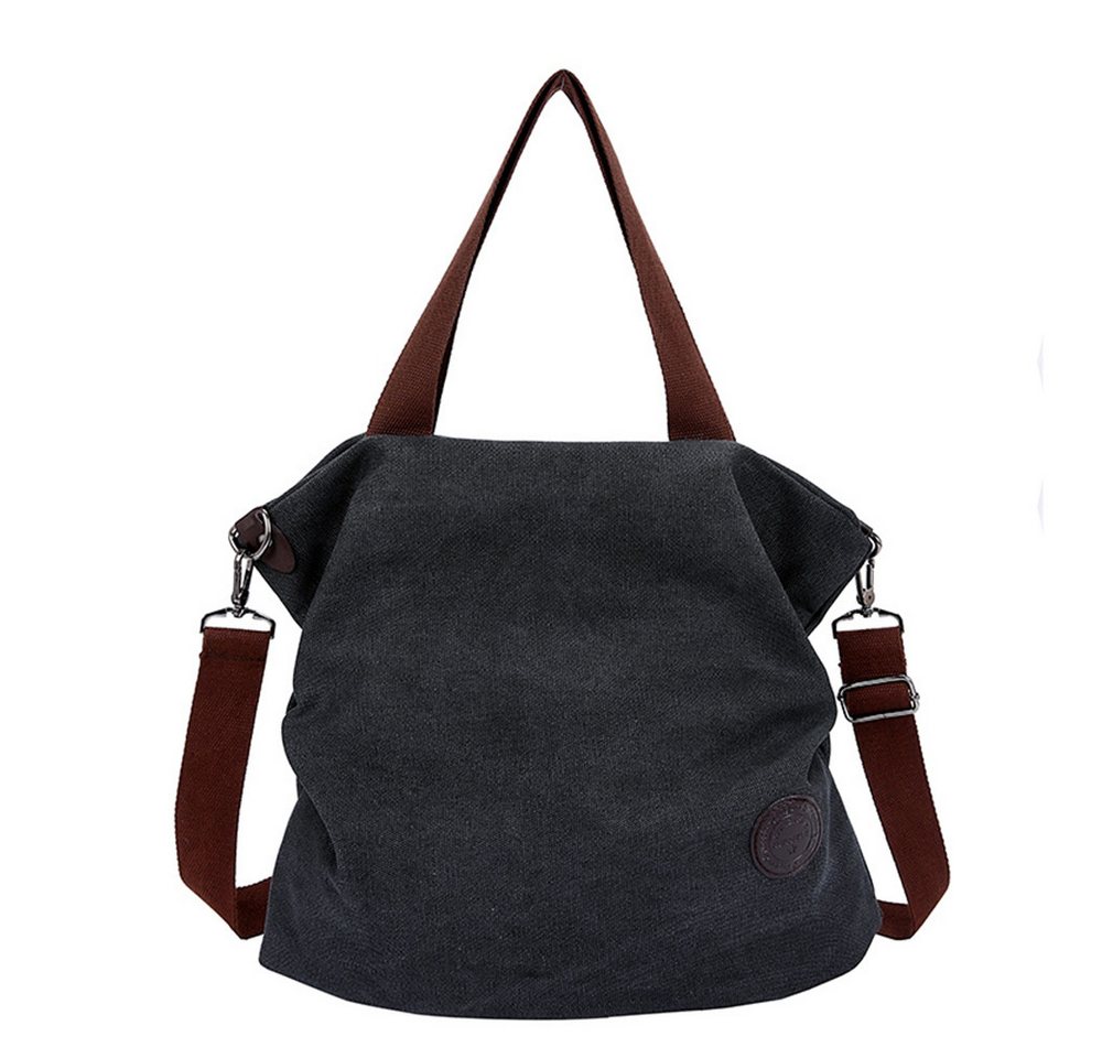nsihing Schultertasche Damen Groß Canvas Handtasche Casual Multifunktionale Umhängetaschen, für Arbeit Schule Shopper Lässige täglich